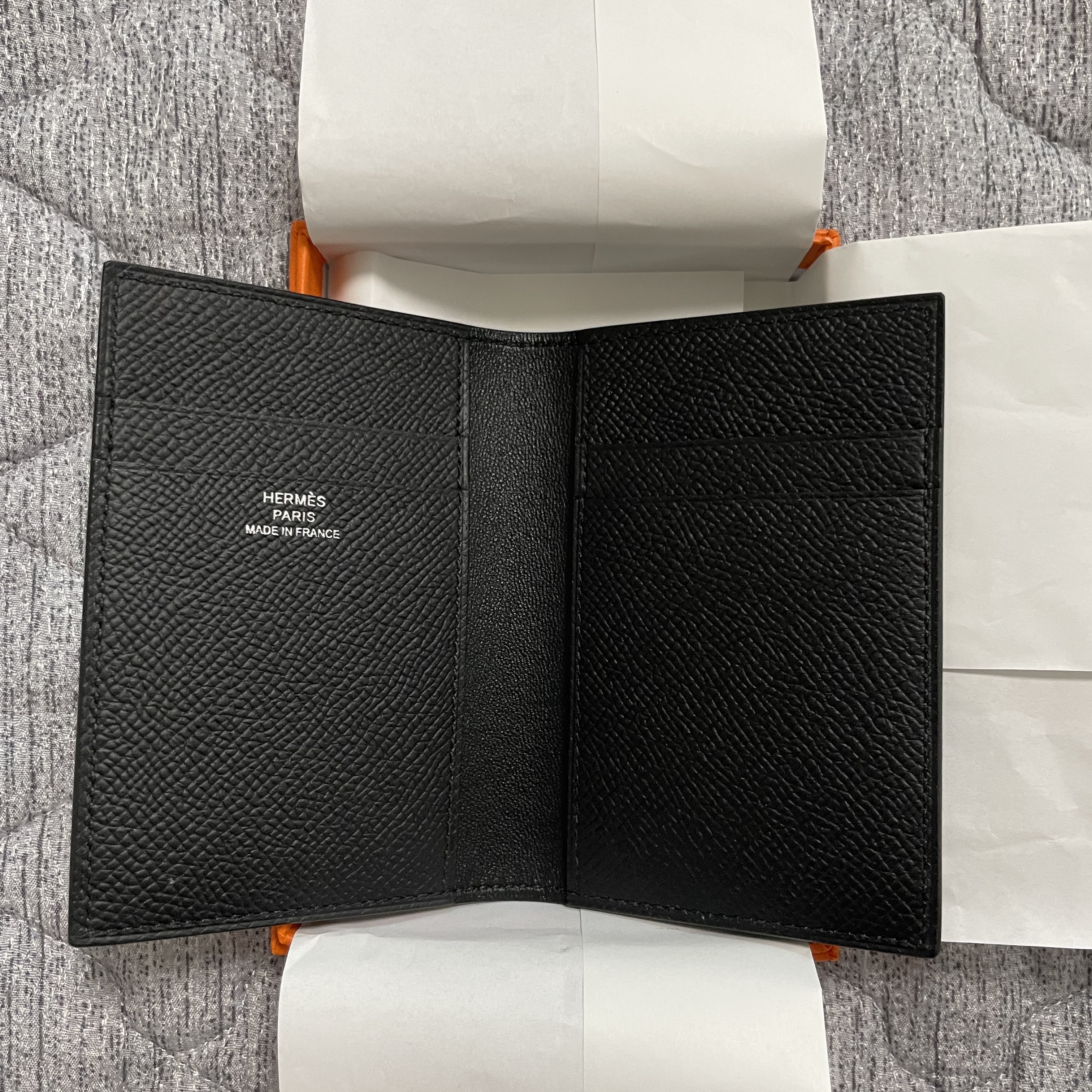 Hermes MC² Euclide Card Holder Epsom & Noir 착용 스타일