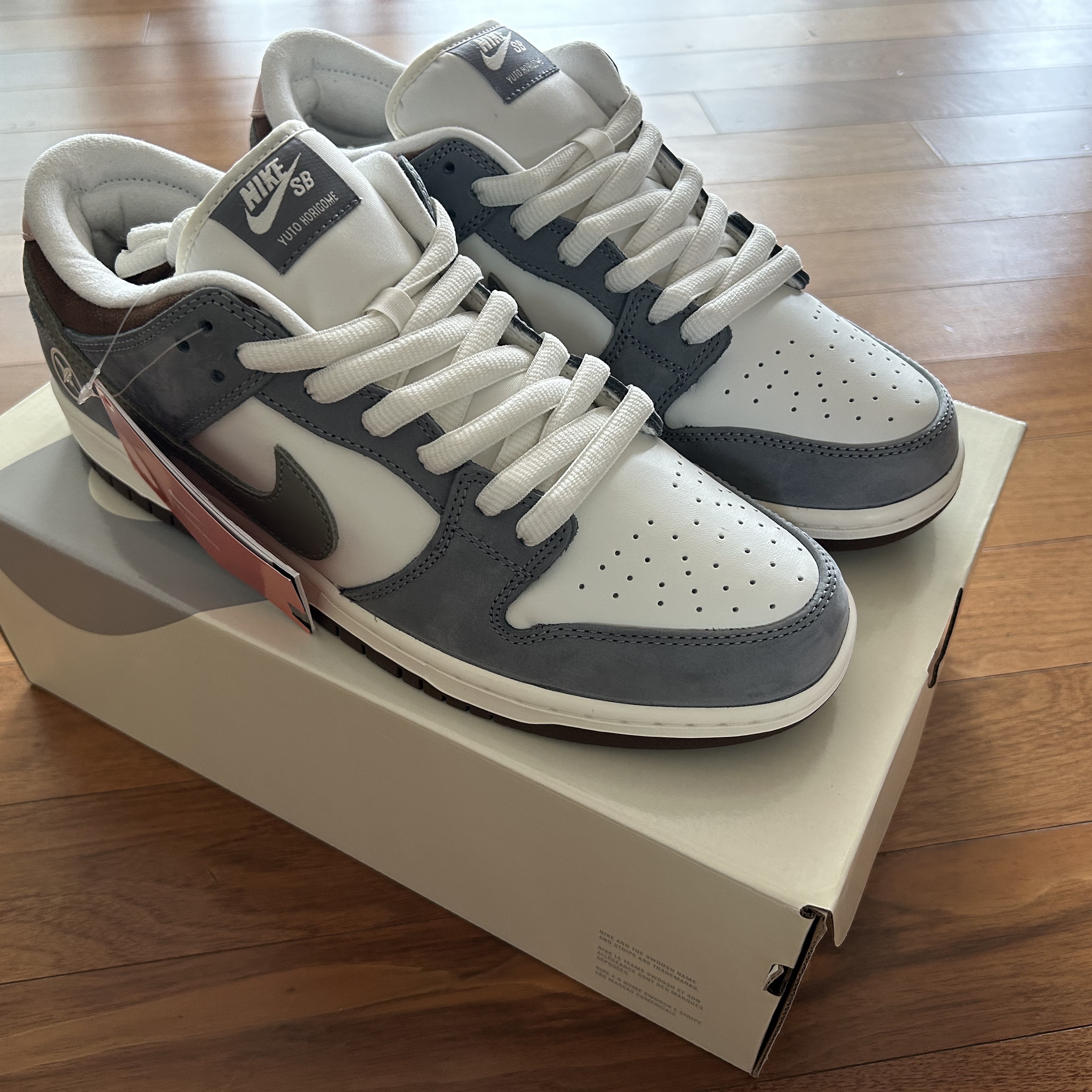 Nike x Yuto Horigome SB Dunk Low Wolf Grey 착용 스타일 - 4