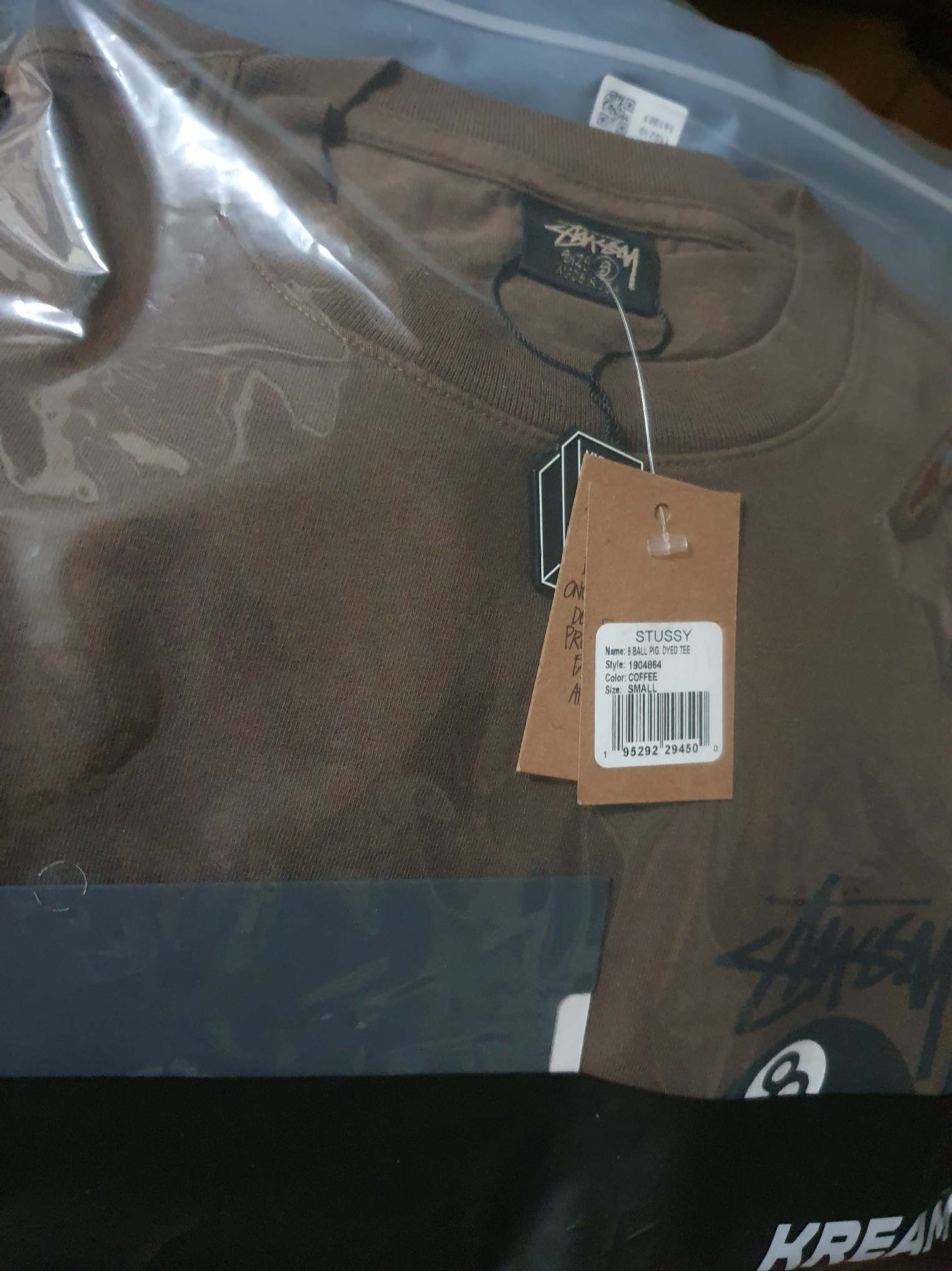 Stussy 8 Ball Pigment Dyed T-Shirt Coffee - 22SS 착용 스타일