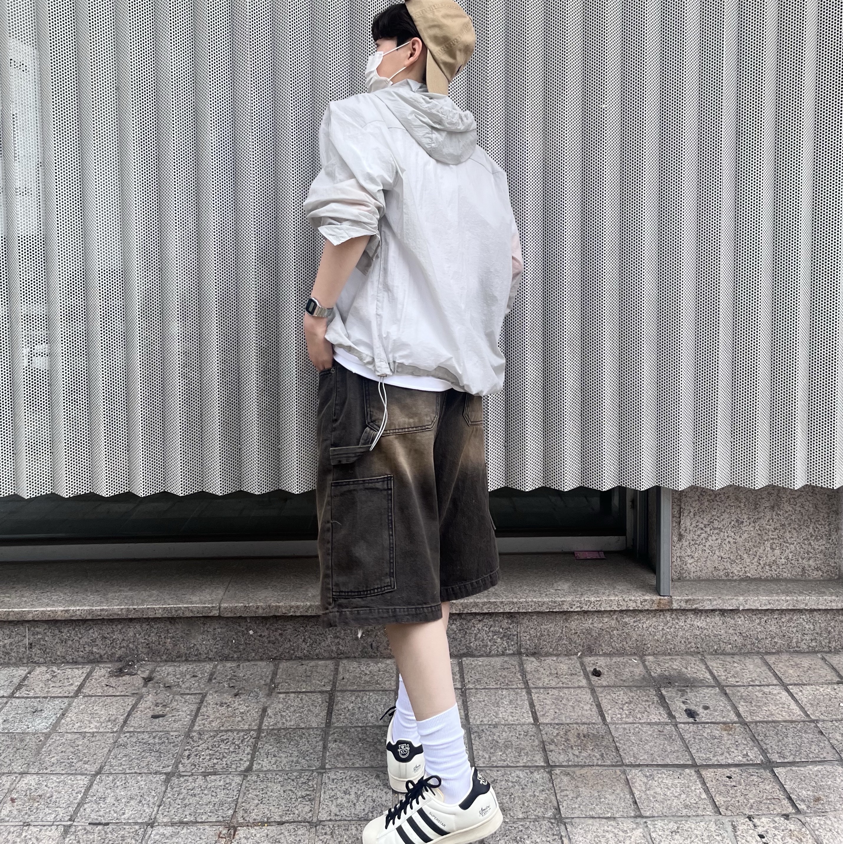 Adidas x Andre Saraiva Superstar Cream White Core Black 착용 스타일