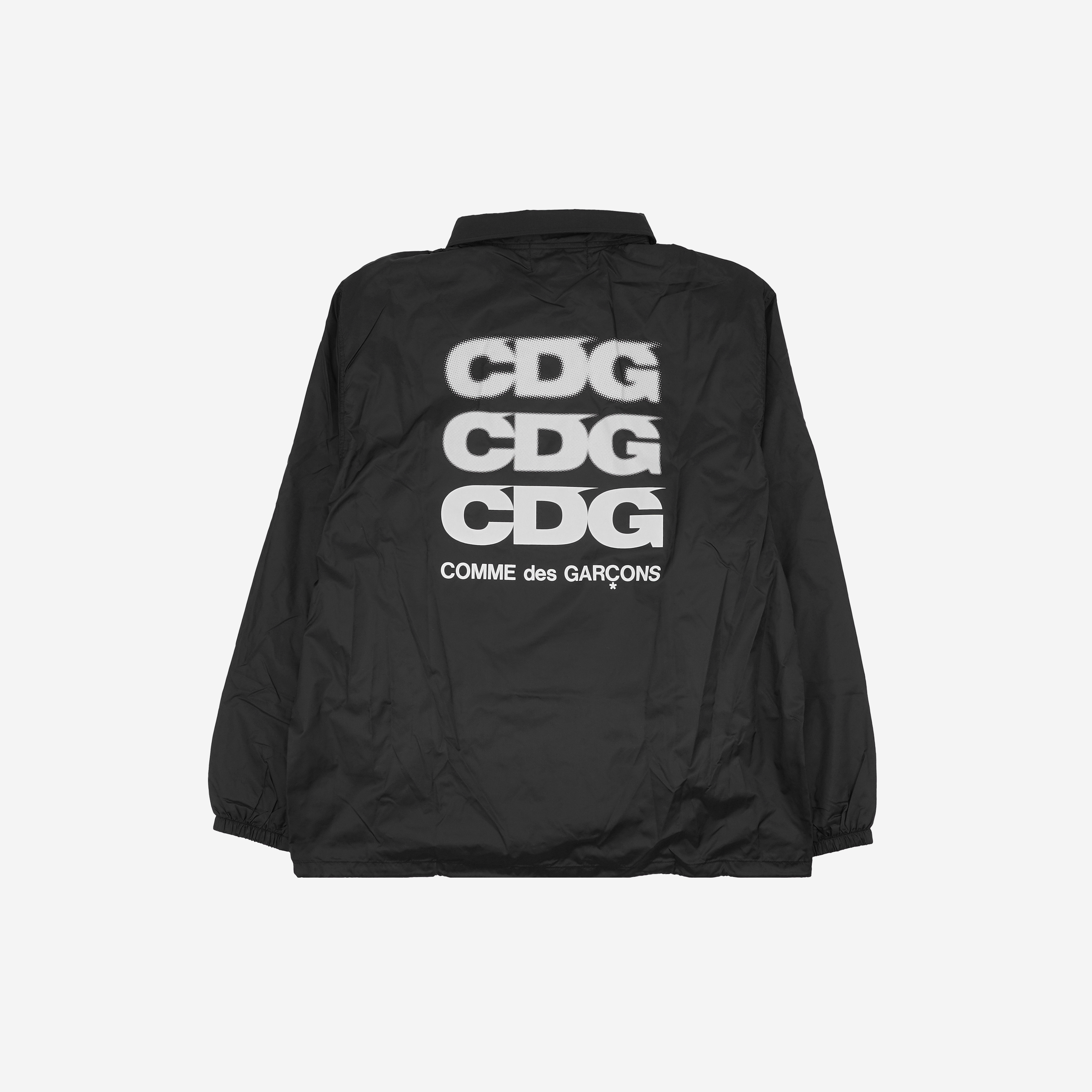 CDG 로고 코치 자켓 블랙 | KREAM