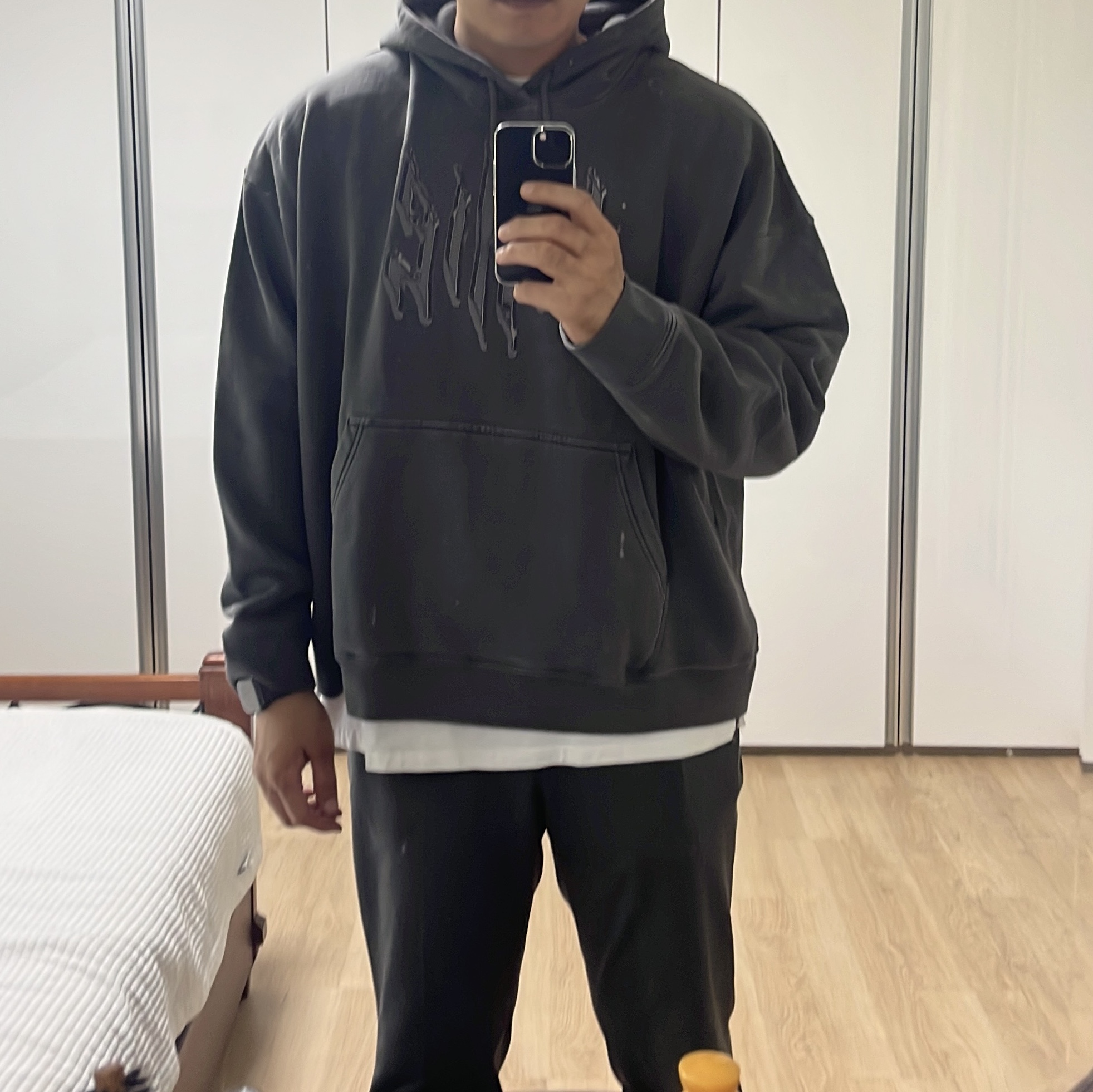 (W) Jordan x Billie Eilish Hoodie Black - US/EU 착용 스타일