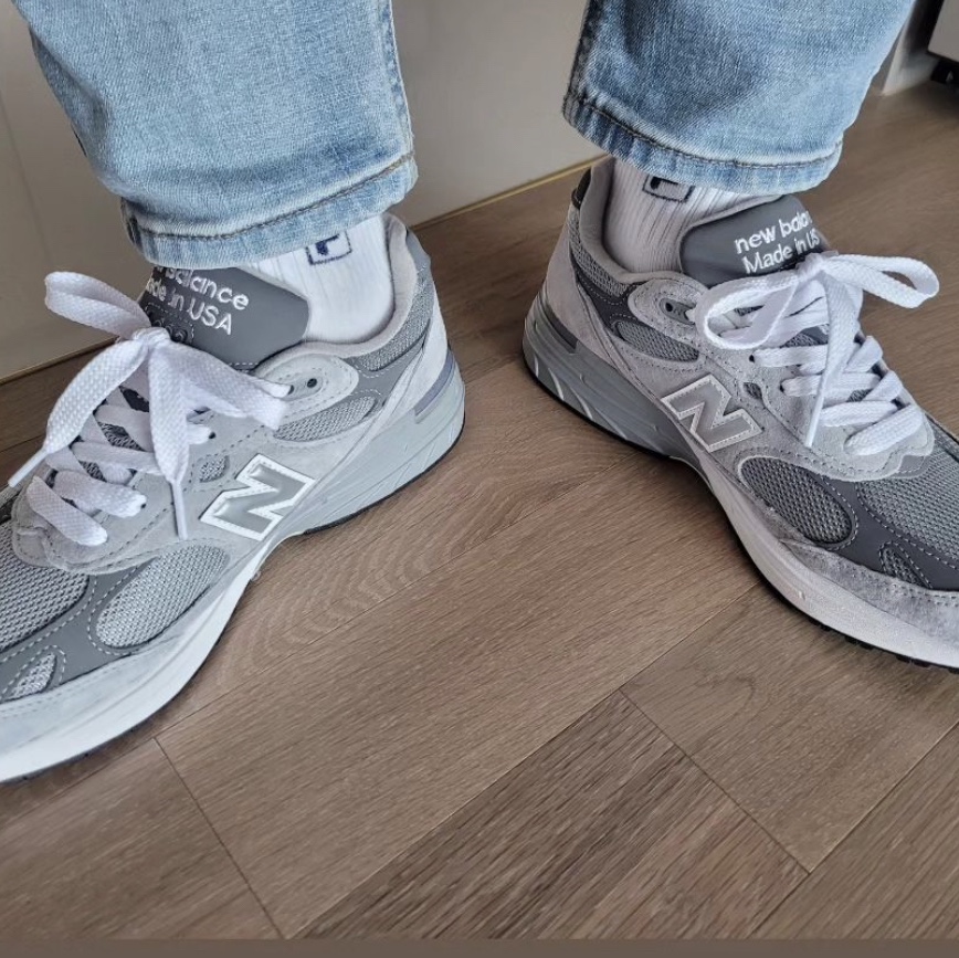 New Balance 993 Made in USA Grey - D Standard 착용 스타일