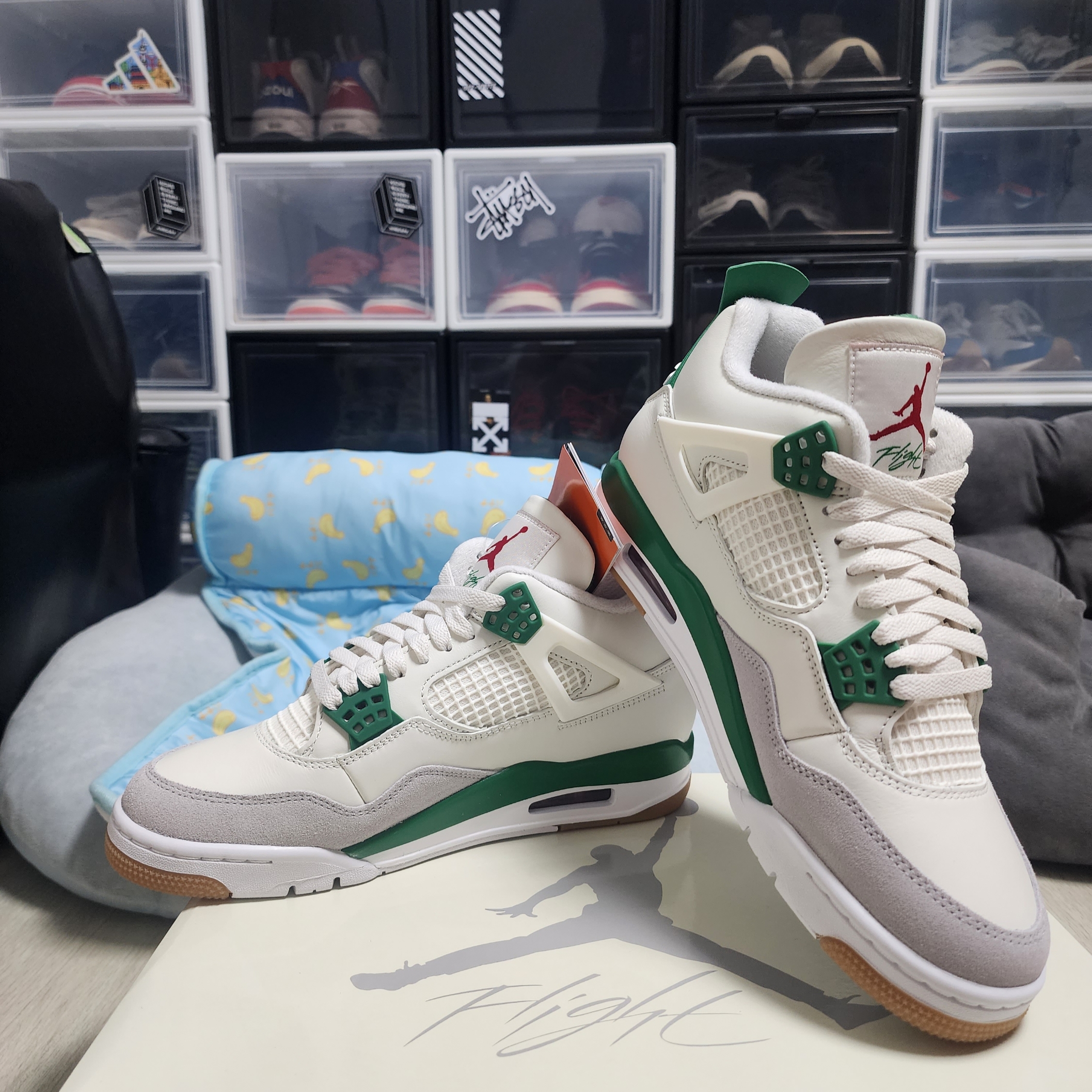 Jordan 4 x Nike SB Retro SP Pine Green 착용 스타일 - 5