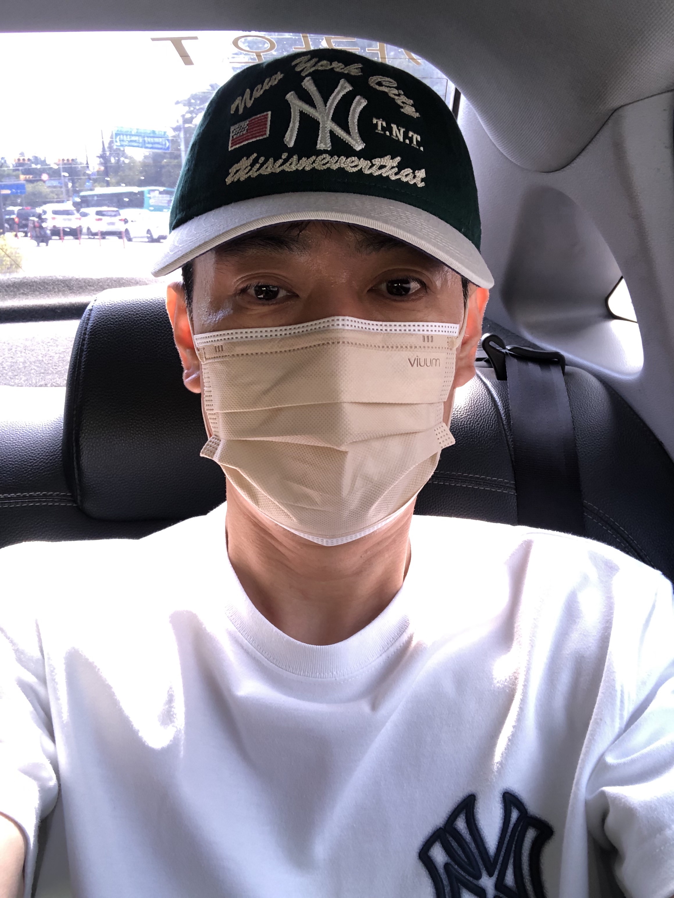 Thisisneverthat x New Era x MLB New York Yankees Unstructured 2-Tone Ball Cap Dark Green 착용 스타일