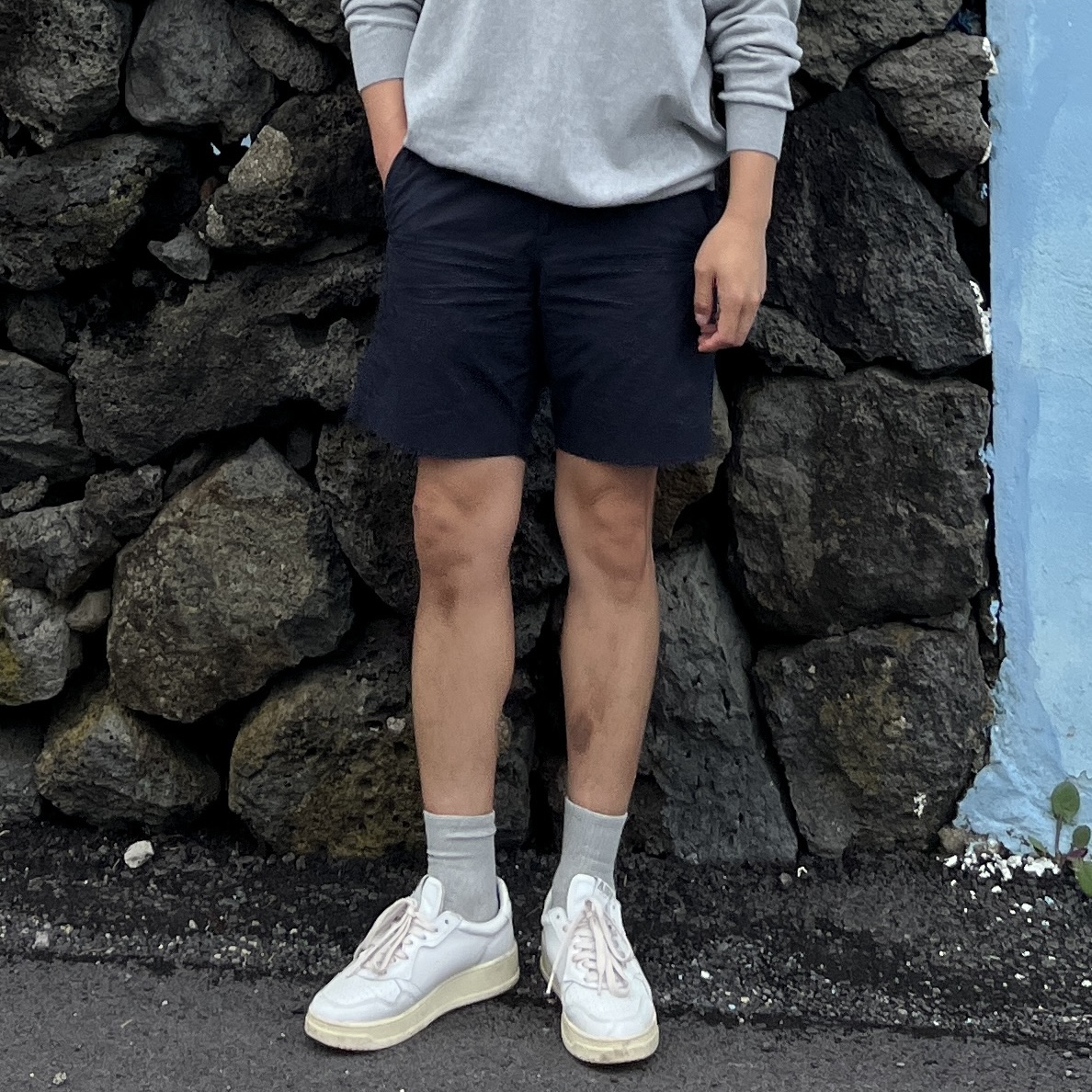 Autry Medalist Low Goatskin Sneakers White 착용 스타일