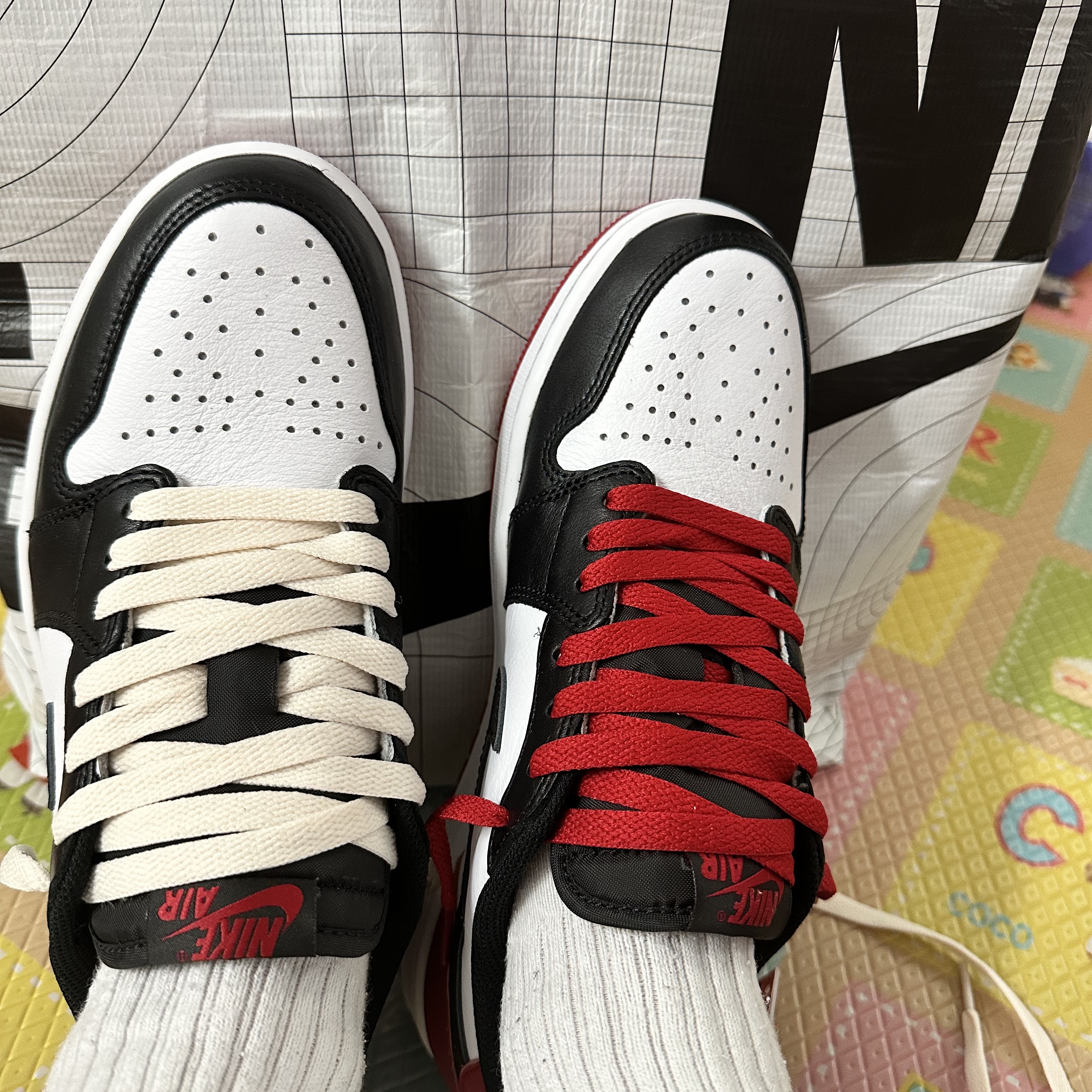 Jordan 1 Retro Low OG Black Toe 착용 스타일
