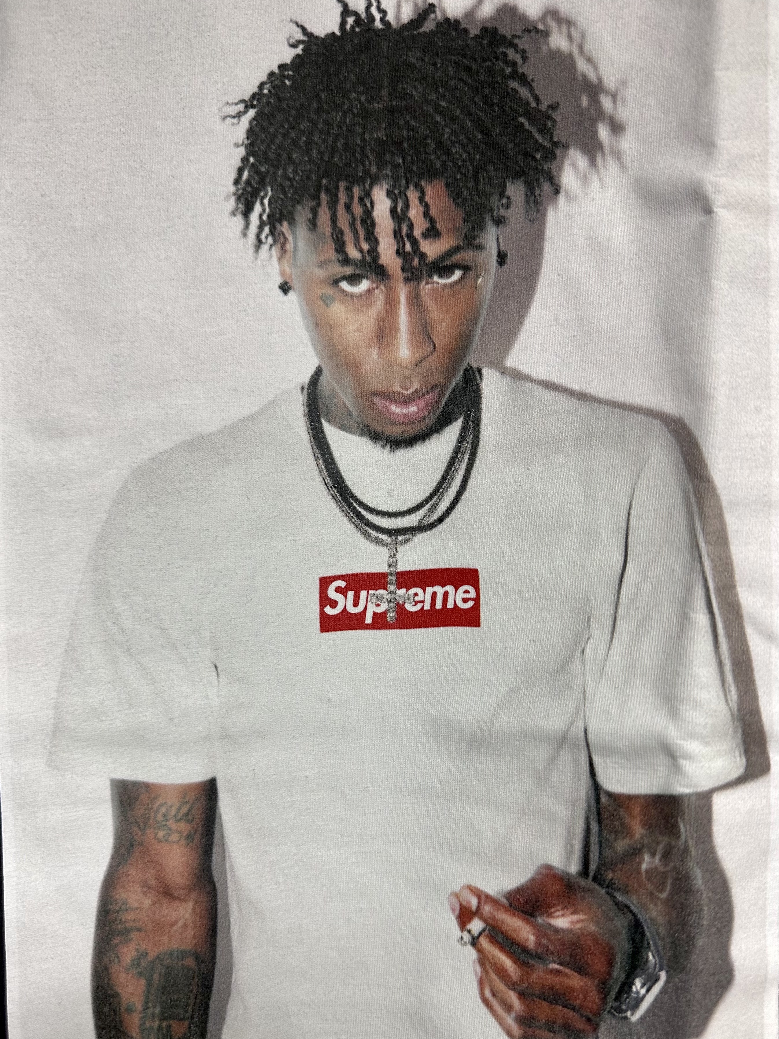 Supreme NBA Youngboy T-Shirt Black - 23FW 착용 스타일 - 1
