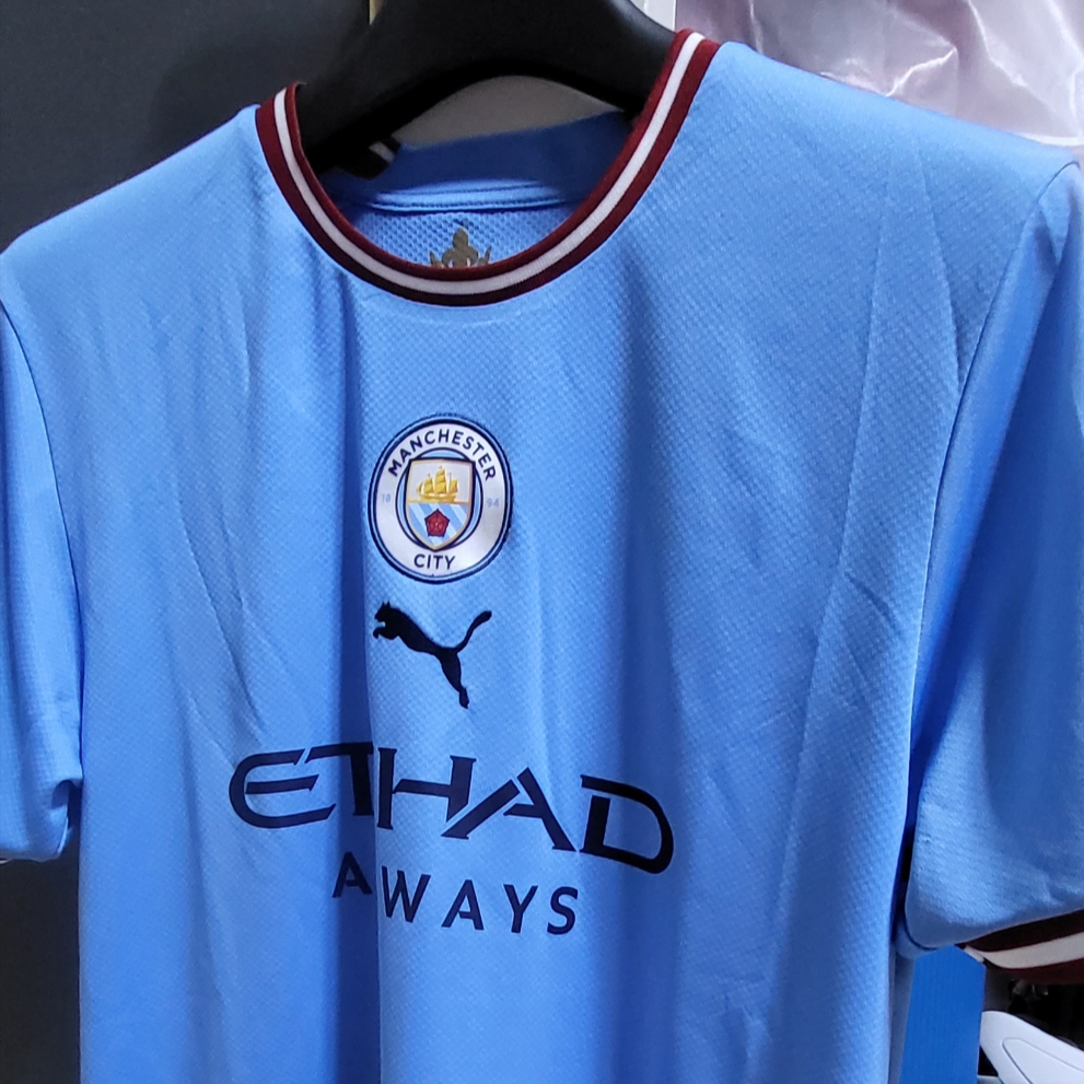 Puma Manchester City 2022/23 Home Jersey Team Light Blue (Non Marking Ver.) 착용 스타일
