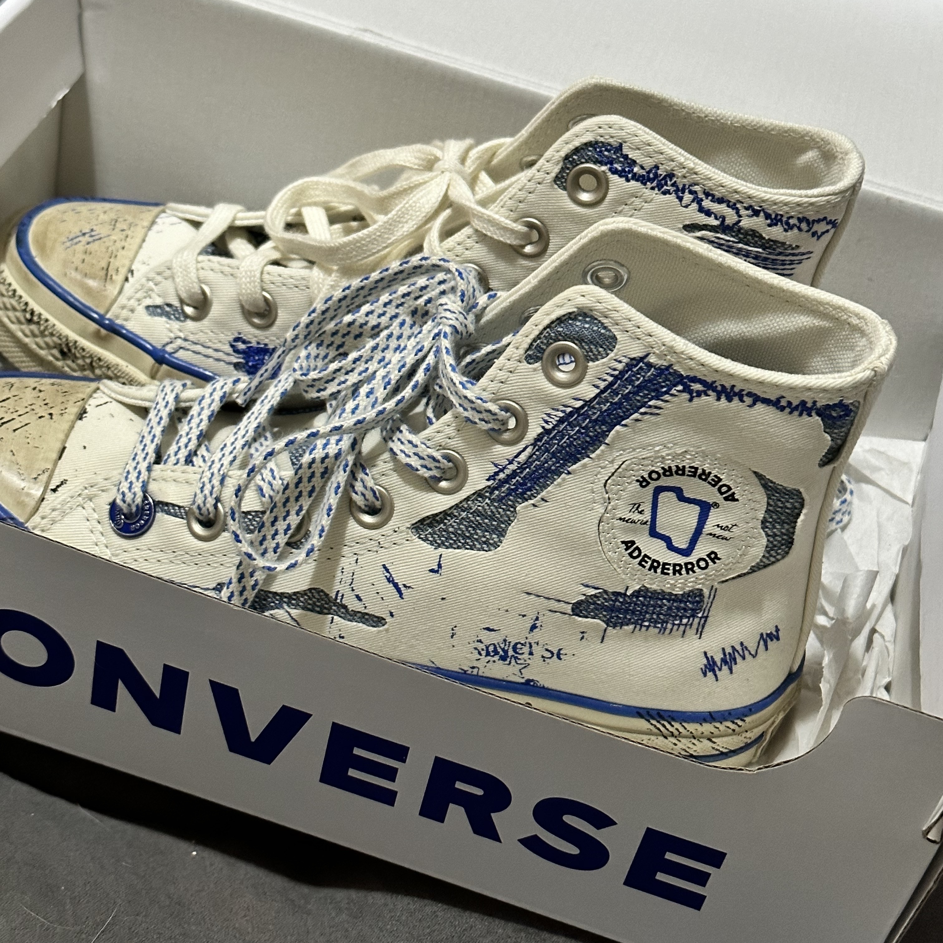 Converse x Ader Error Chuck 70 High White 착용 스타일
