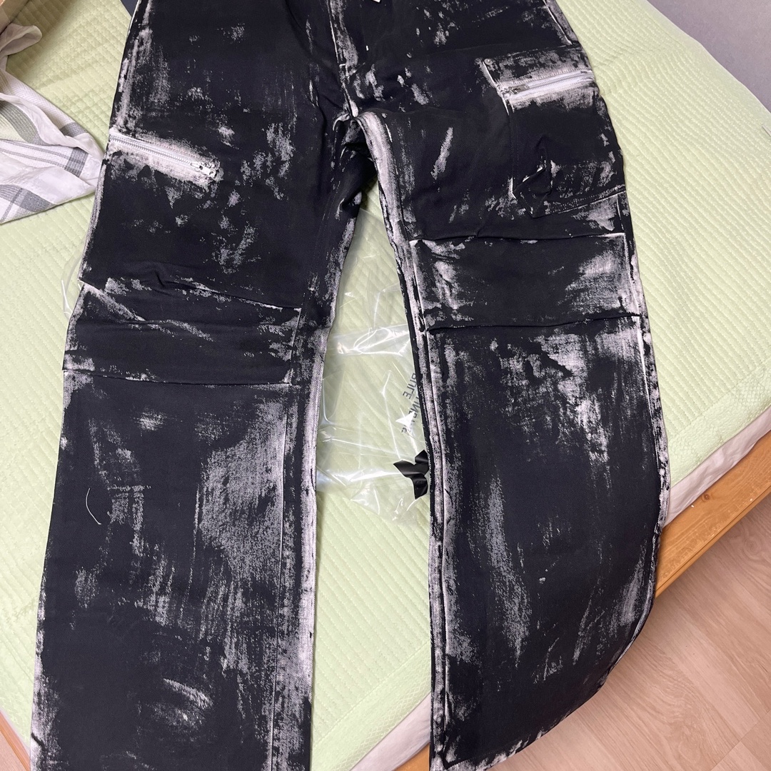 Grailz Flared Zip Cargo Pants Black 착용 스타일