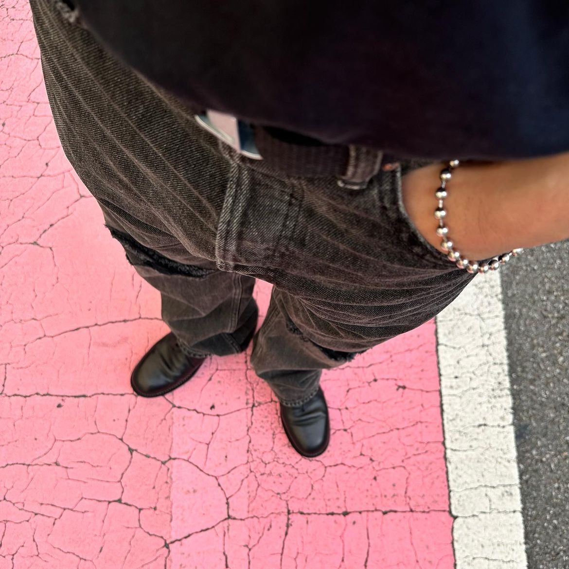 Guidi 992X Horse Full Grain Leather Derby Black 착용 스타일 - 2