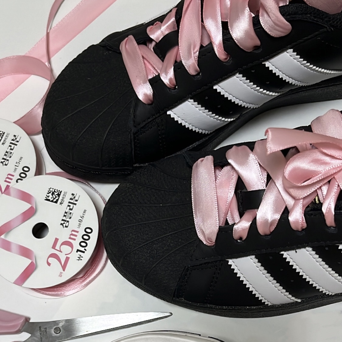 (J) Adidas Superstar Black White, Adidas Superstar Core Black White 착용 스타일