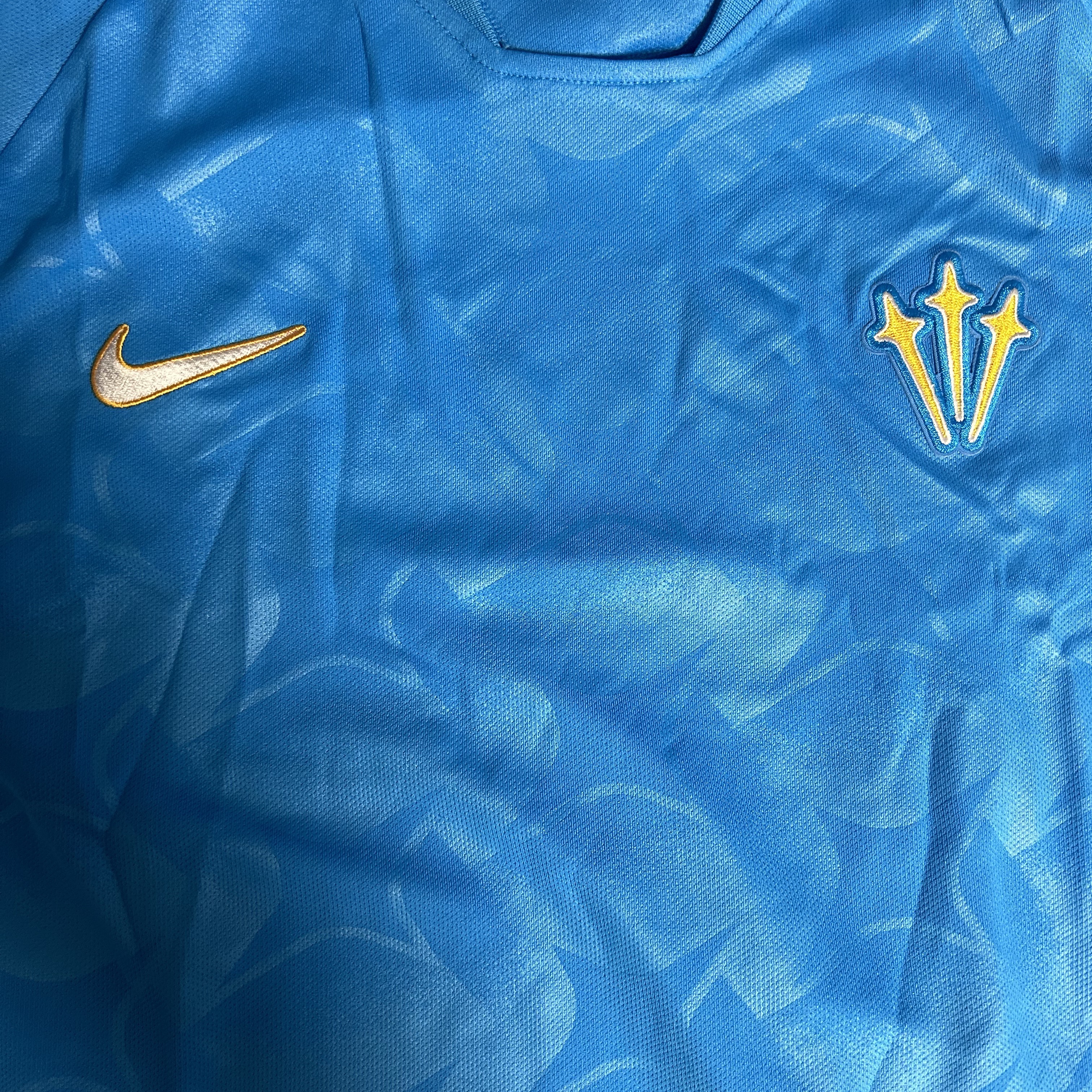 Nike x Drake Nocta Distant Regards Jersey Blue Glow (DR2616-450) 착용 스타일