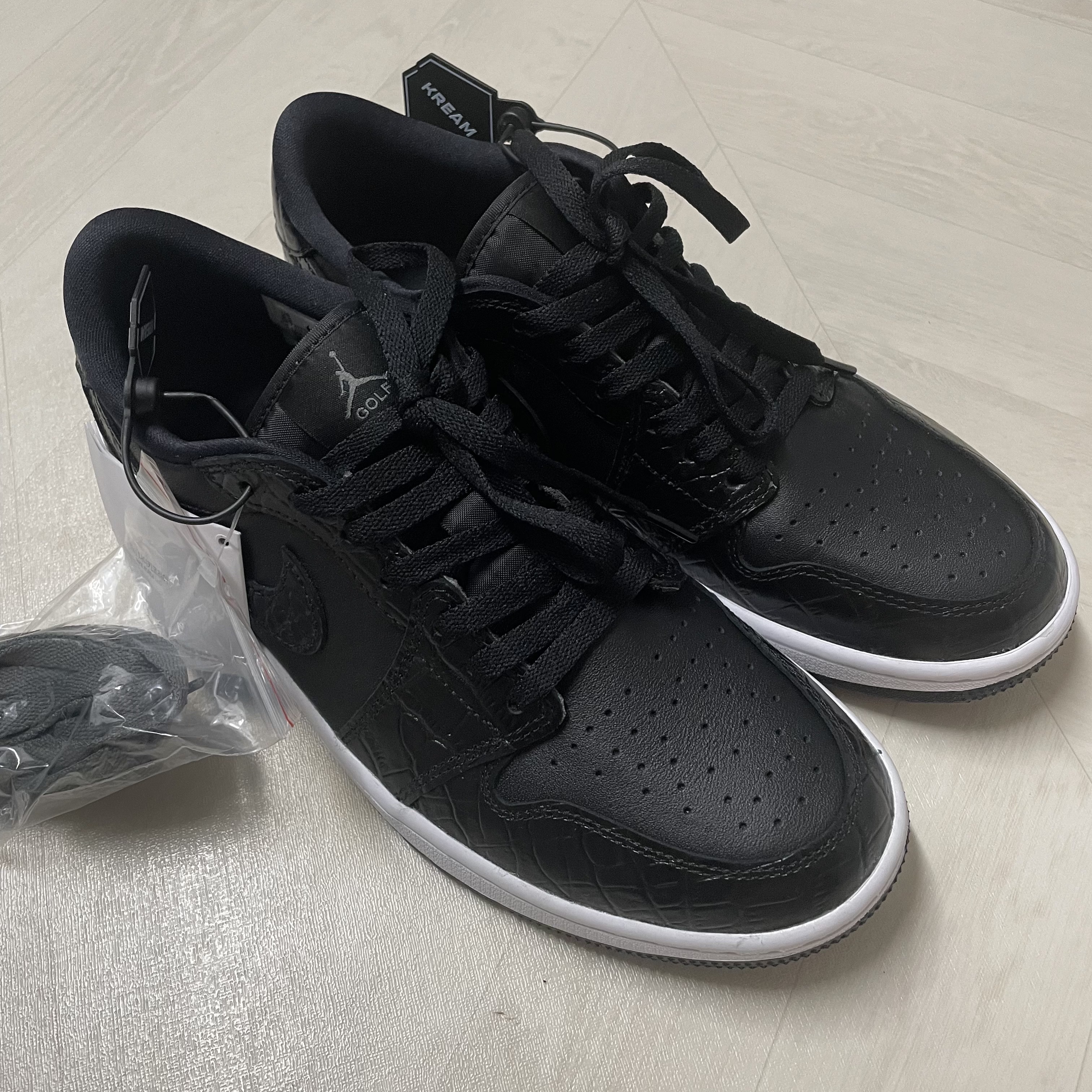 Jordan 1 Low Golf Black Iron Grey 착용 스타일 - 1