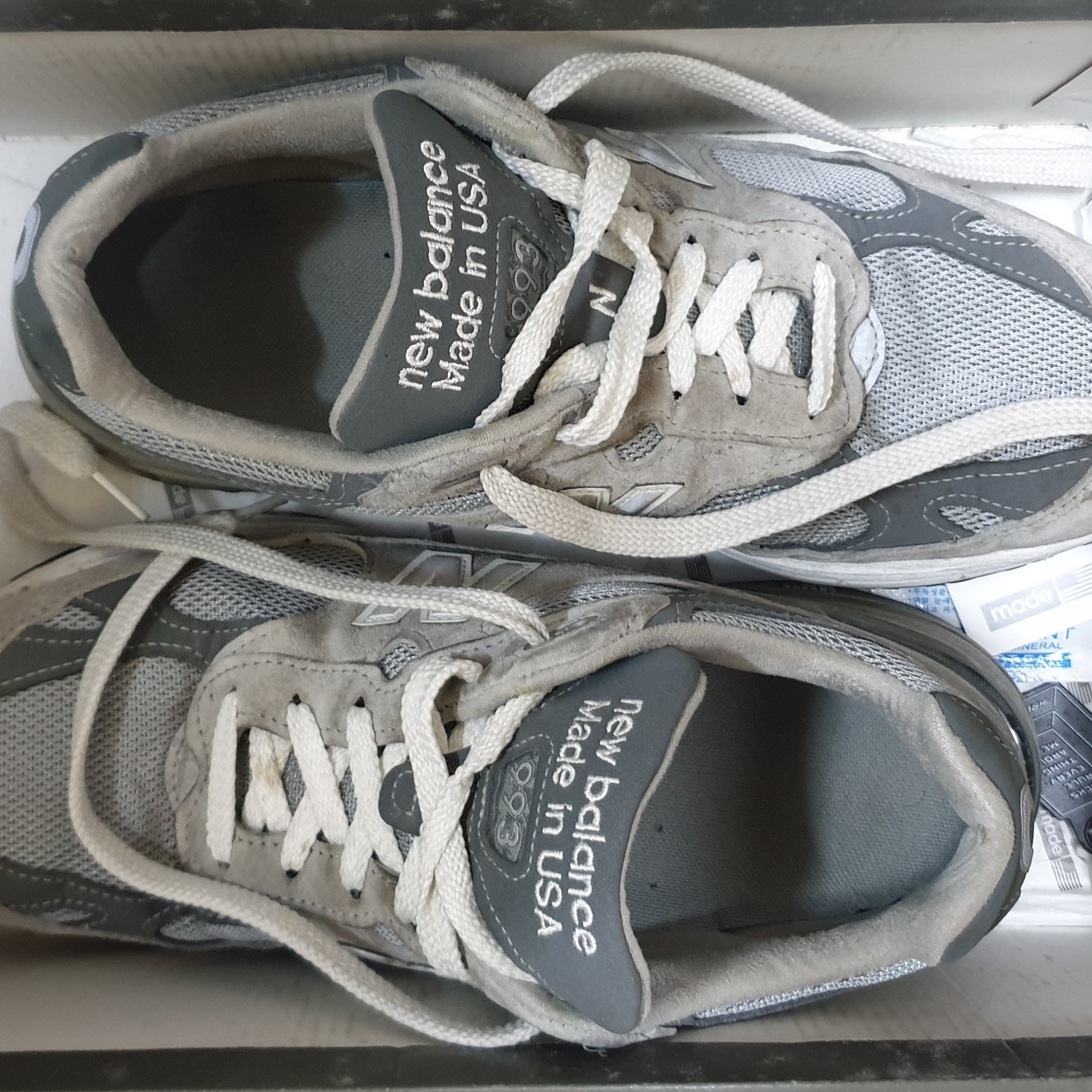 New Balance 993 Made in USA Grey - D Standard 착용 스타일