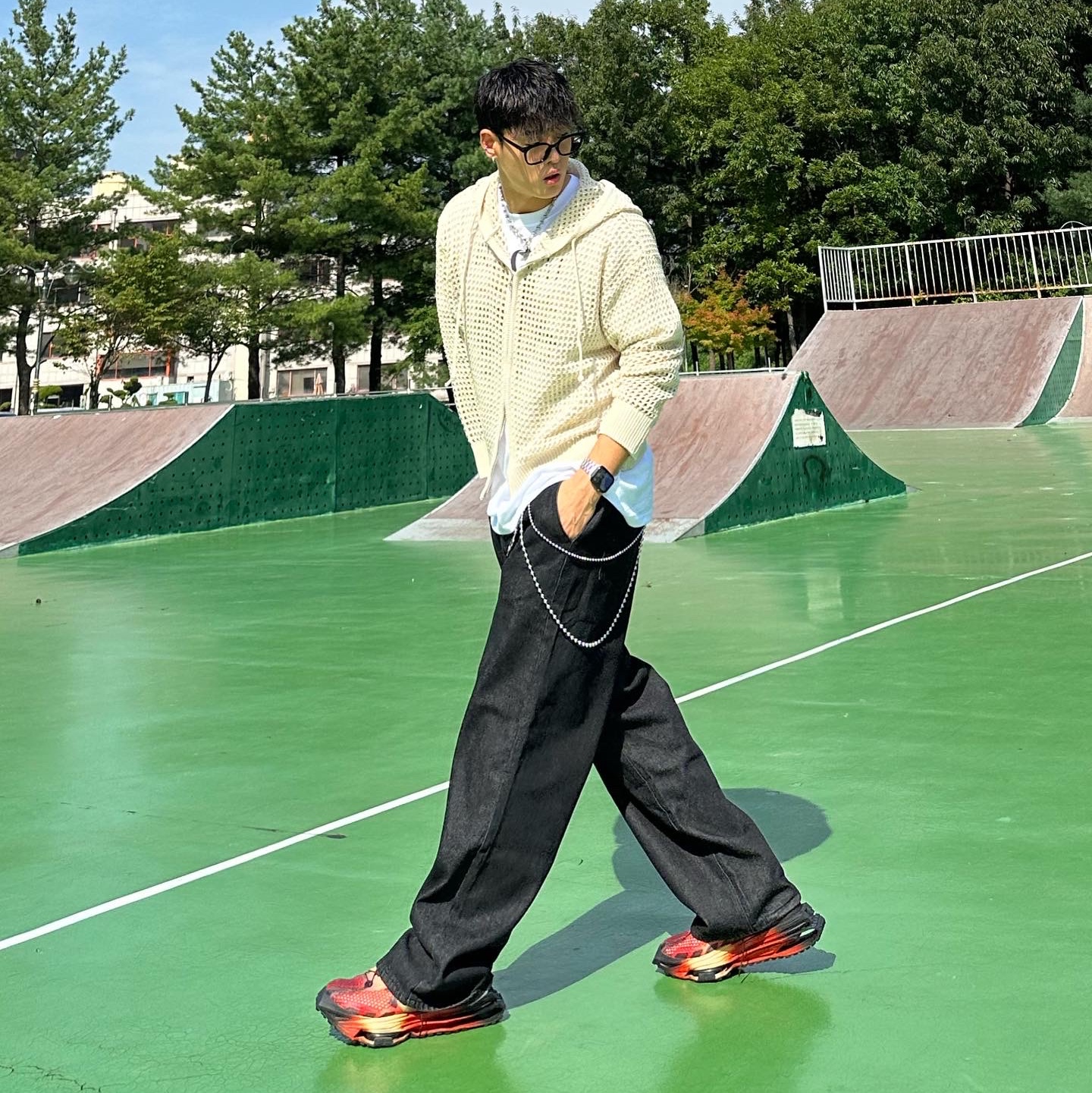 Nike x Matthew M Williams Zoom 004 Rust Factor 착용 스타일 - 1