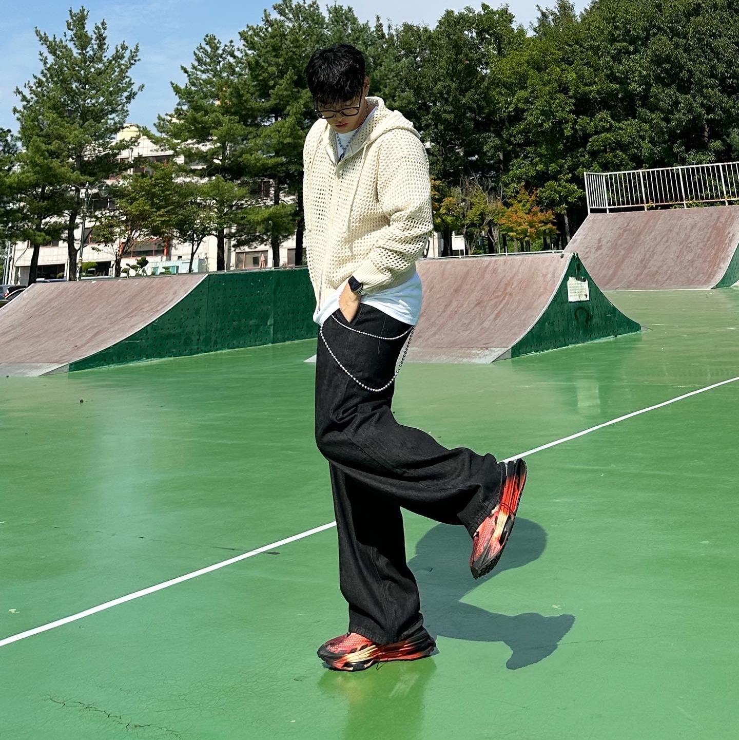 Nike x Matthew M Williams Zoom 004 Rust Factor 착용 스타일 - 2