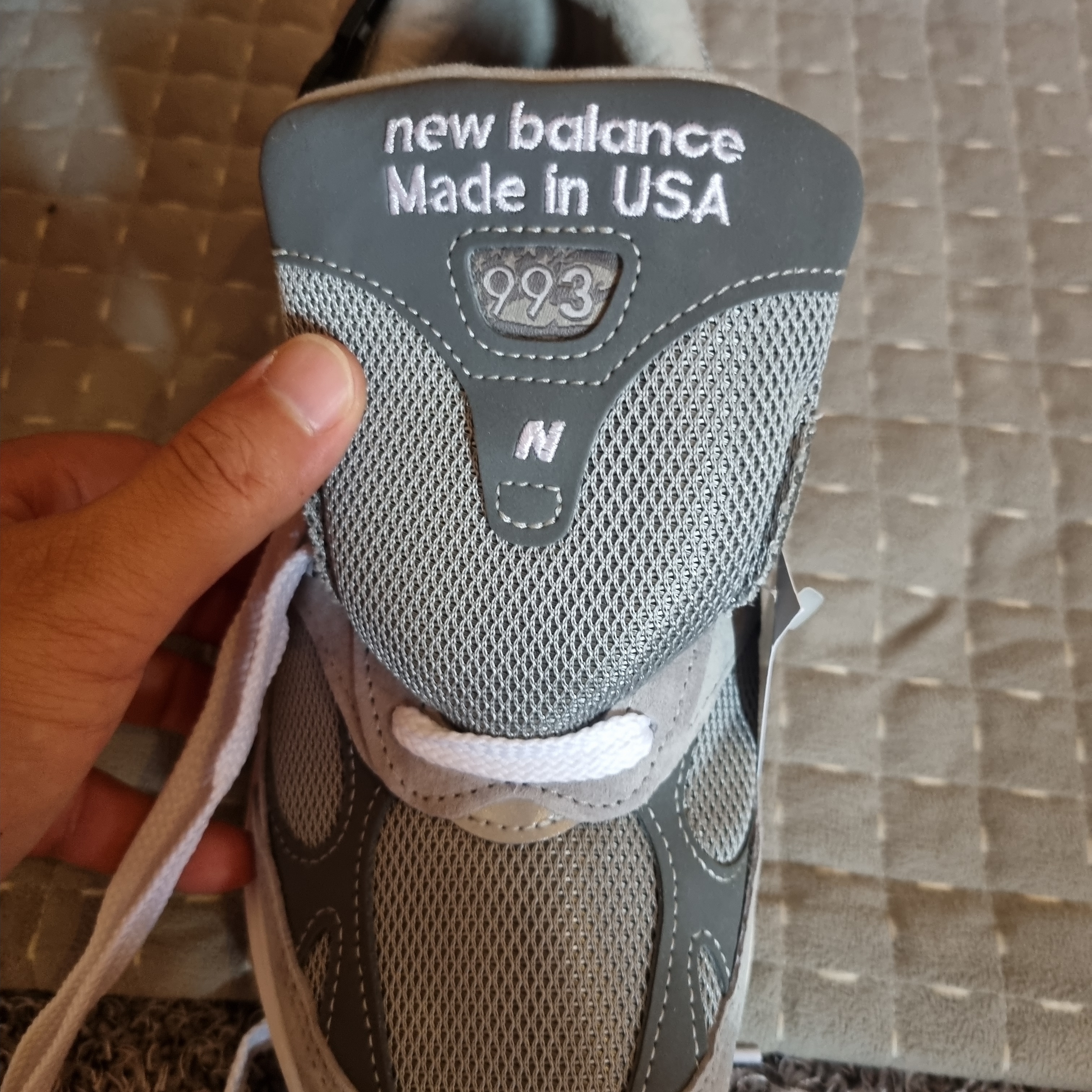 New Balance 993 Made in USA Grey - 2E Wide 착용 스타일