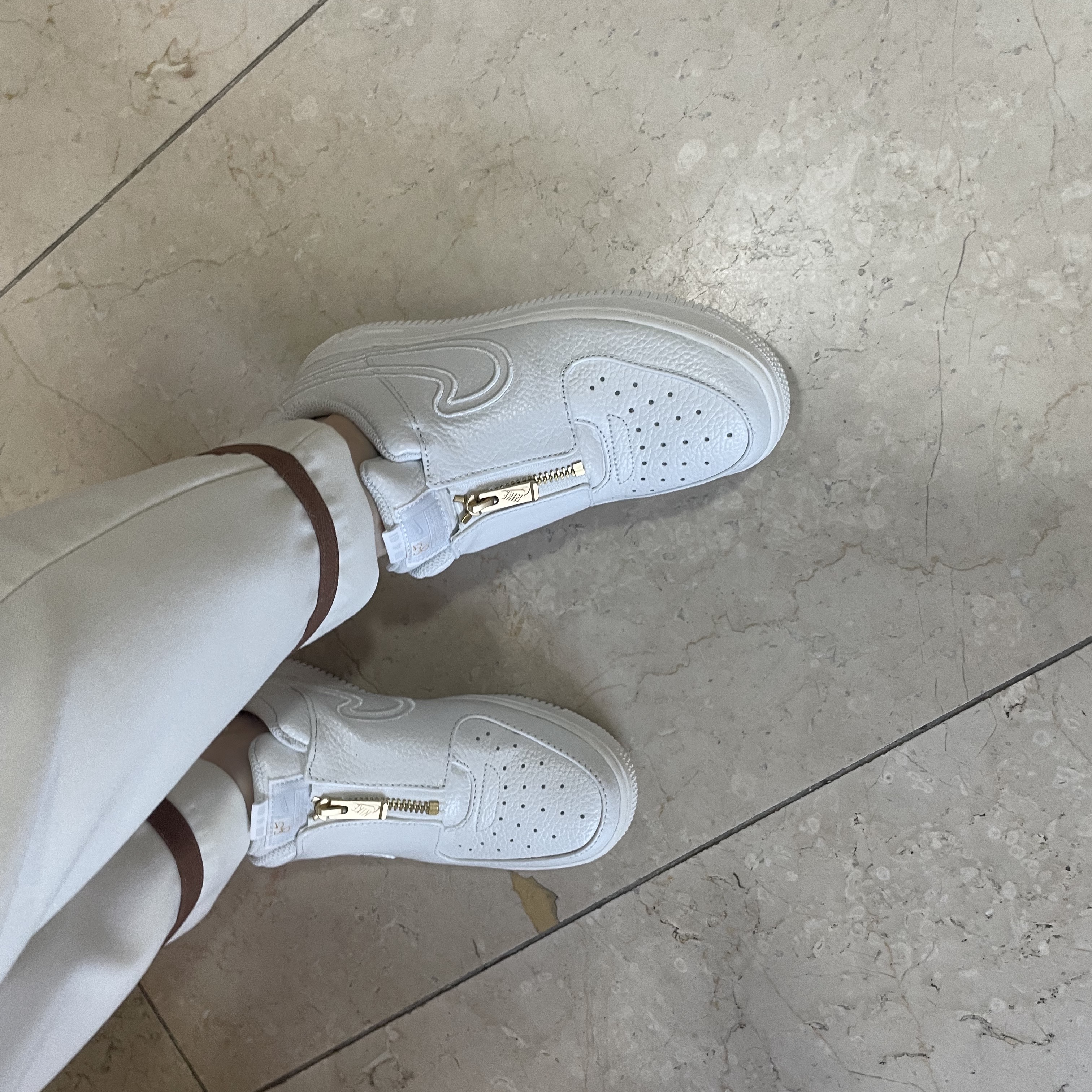 (W) Nike x Serena Williams Air Force 1 LXX Summit White 착용 스타일 - 1