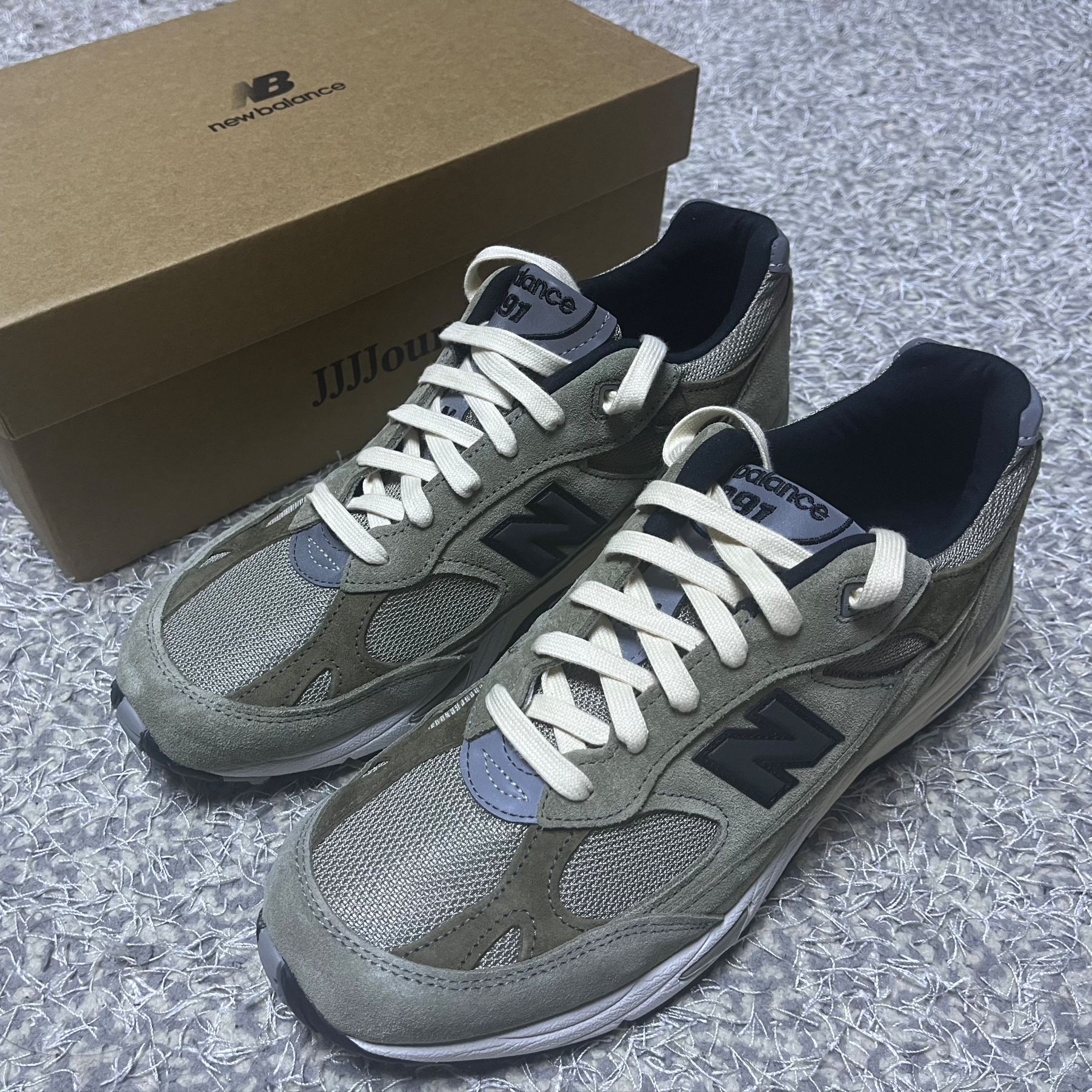New Balance x JJJJound 991 Made in UK Grey 착용 스타일