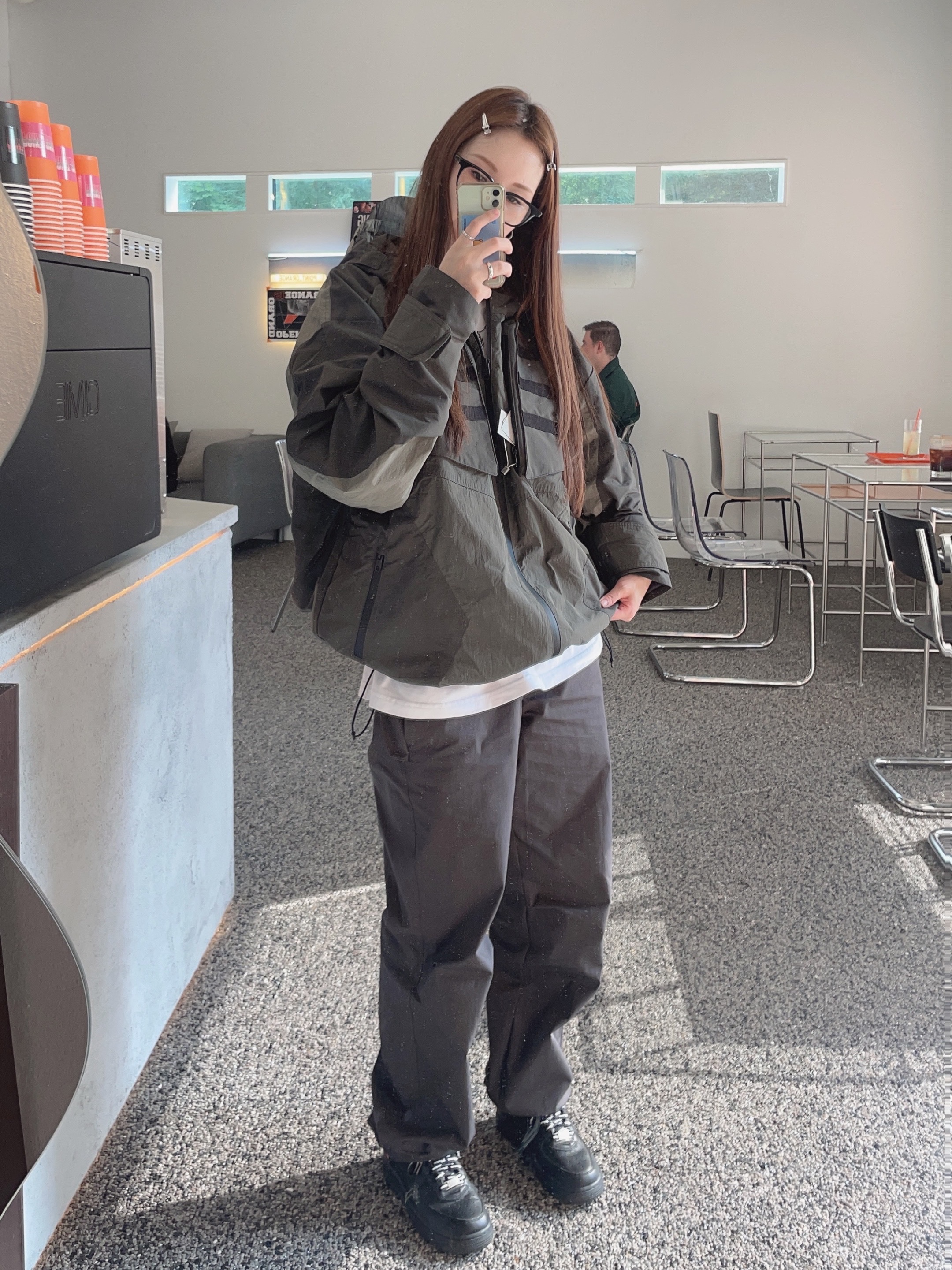 Undermycar x STU Gork Multi Taping Military Jacket Moon Night - Galleria Exclusive, Nike x Supreme Air Force 1 Low Black 착용 스타일 - 1