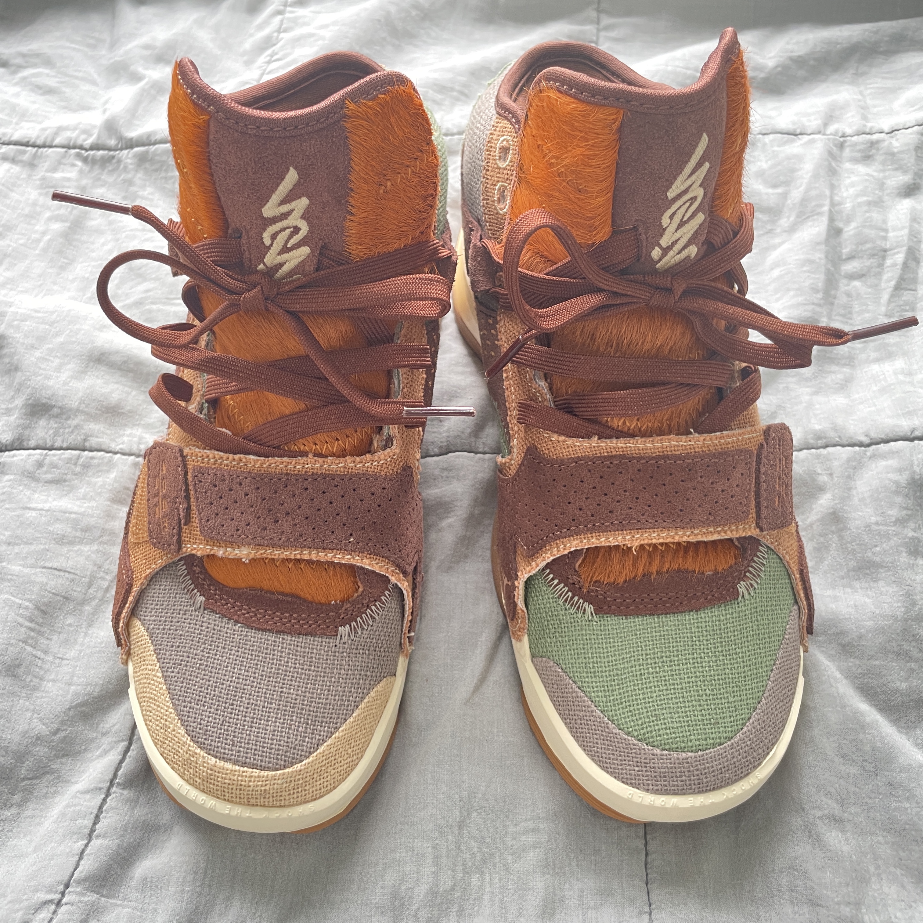 Jordan Zion 2 PF Sesame Muslin 착용 스타일 - 2