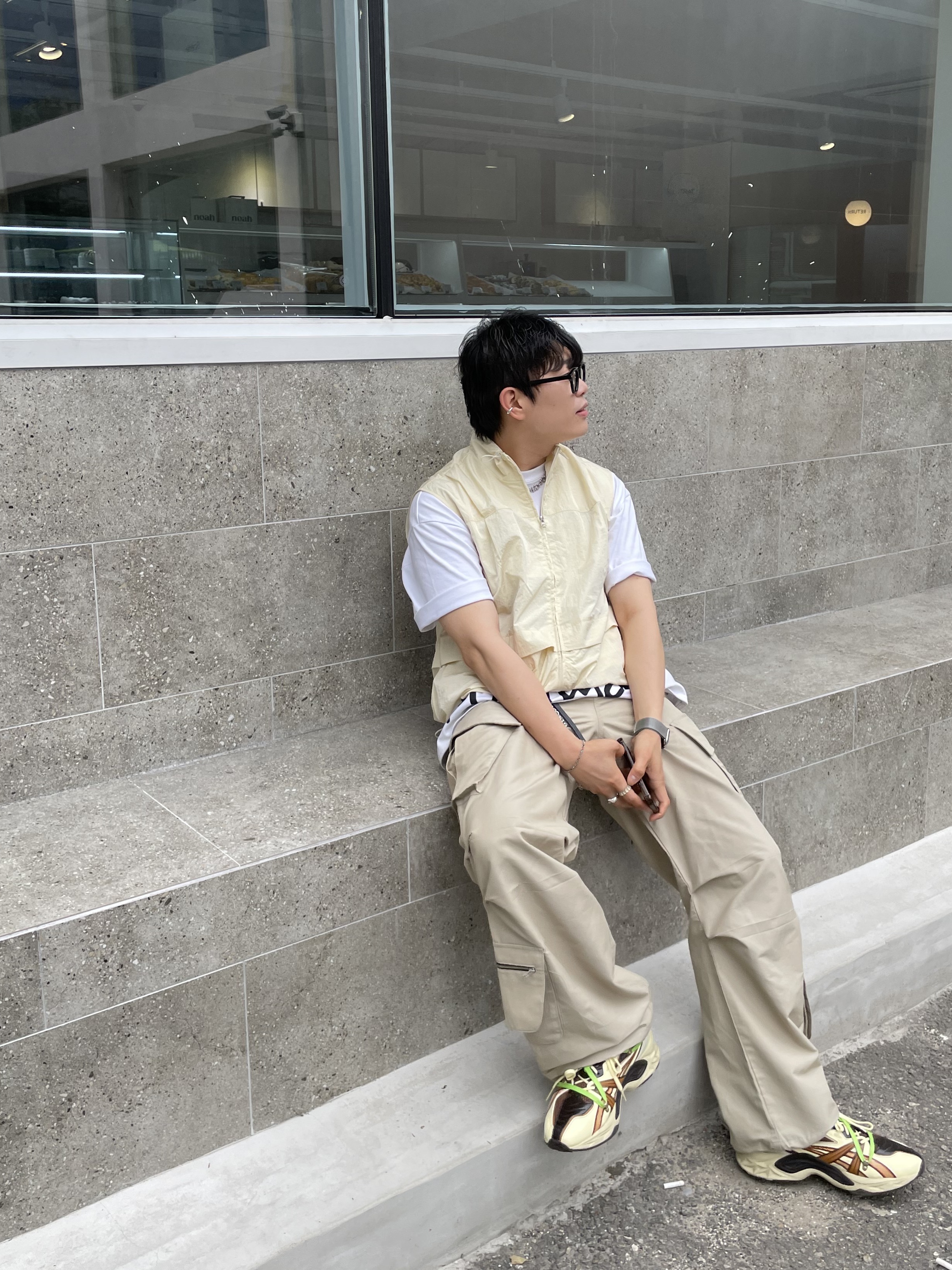 Asics x Andersson Bell HN2-S Protoblast Butter 착용 스타일 - 5