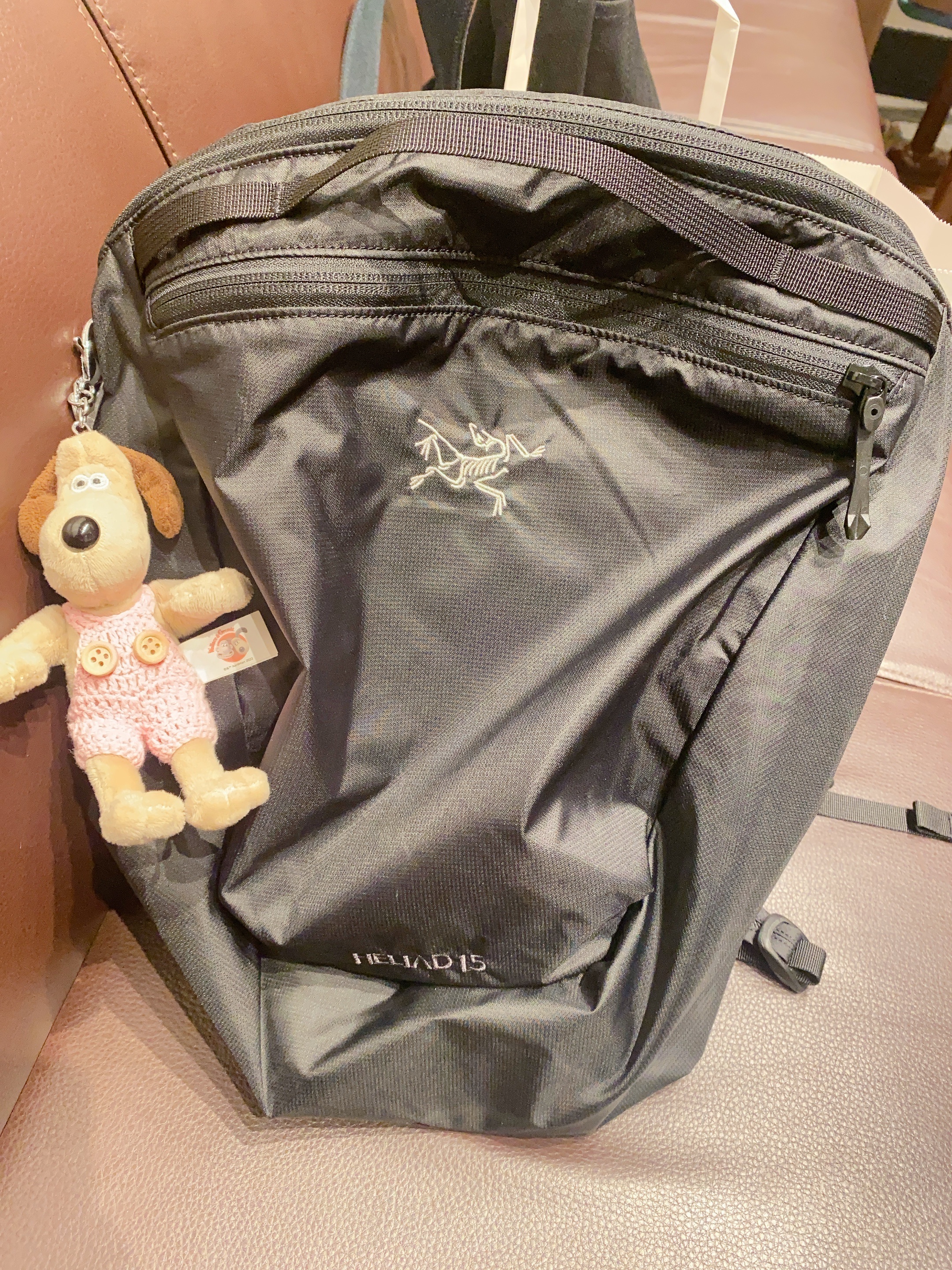 Arc'teryx Heliad 15 Backpack Black 착용 스타일 - 1