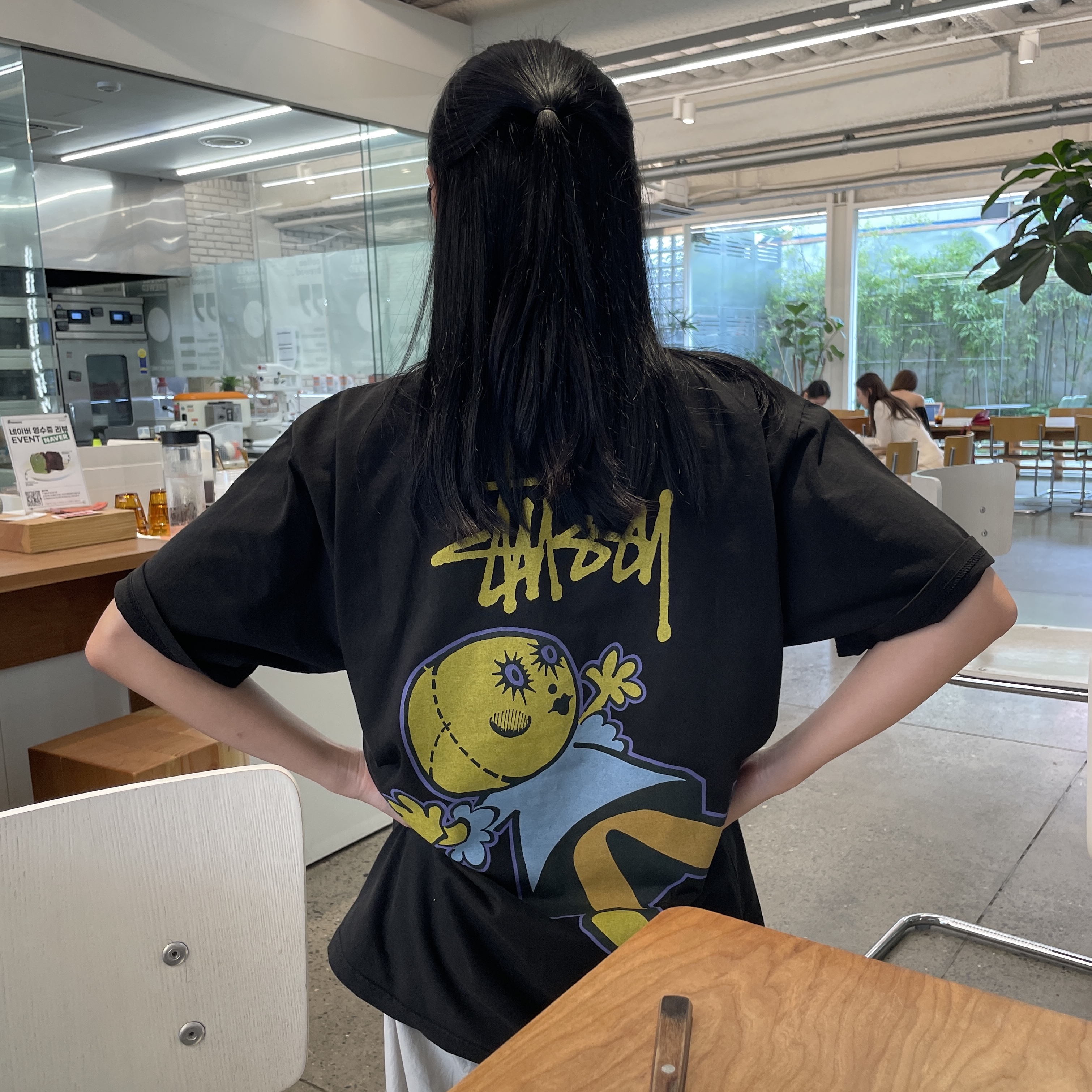 Stussy Dollie Pigment Dyed T-Shirt Black, Arc'teryx Heliad 15 Backpack Forage 착용 스타일 - 3