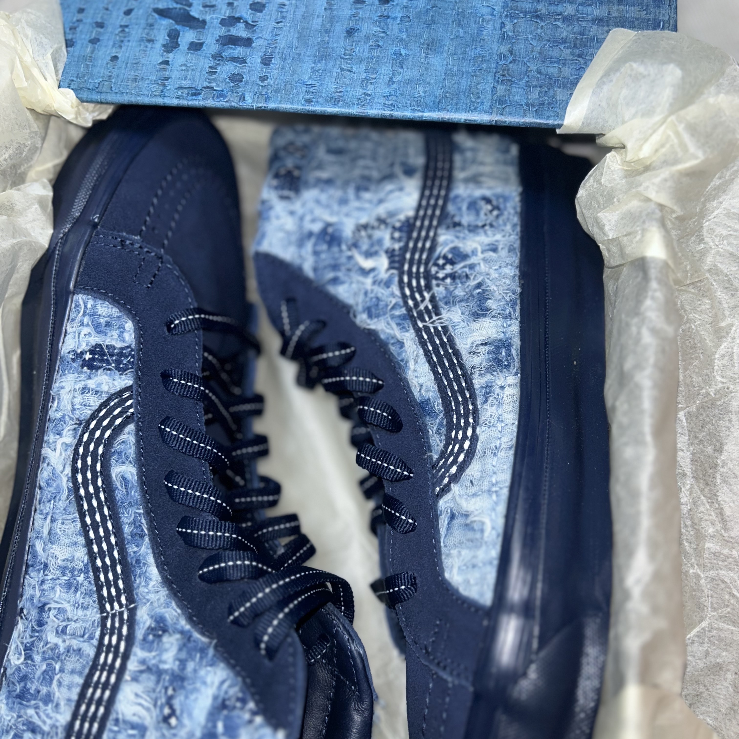 Vans Vault x FDMTL OG Sk8-Hi LX Indigo 착용 스타일 - 5