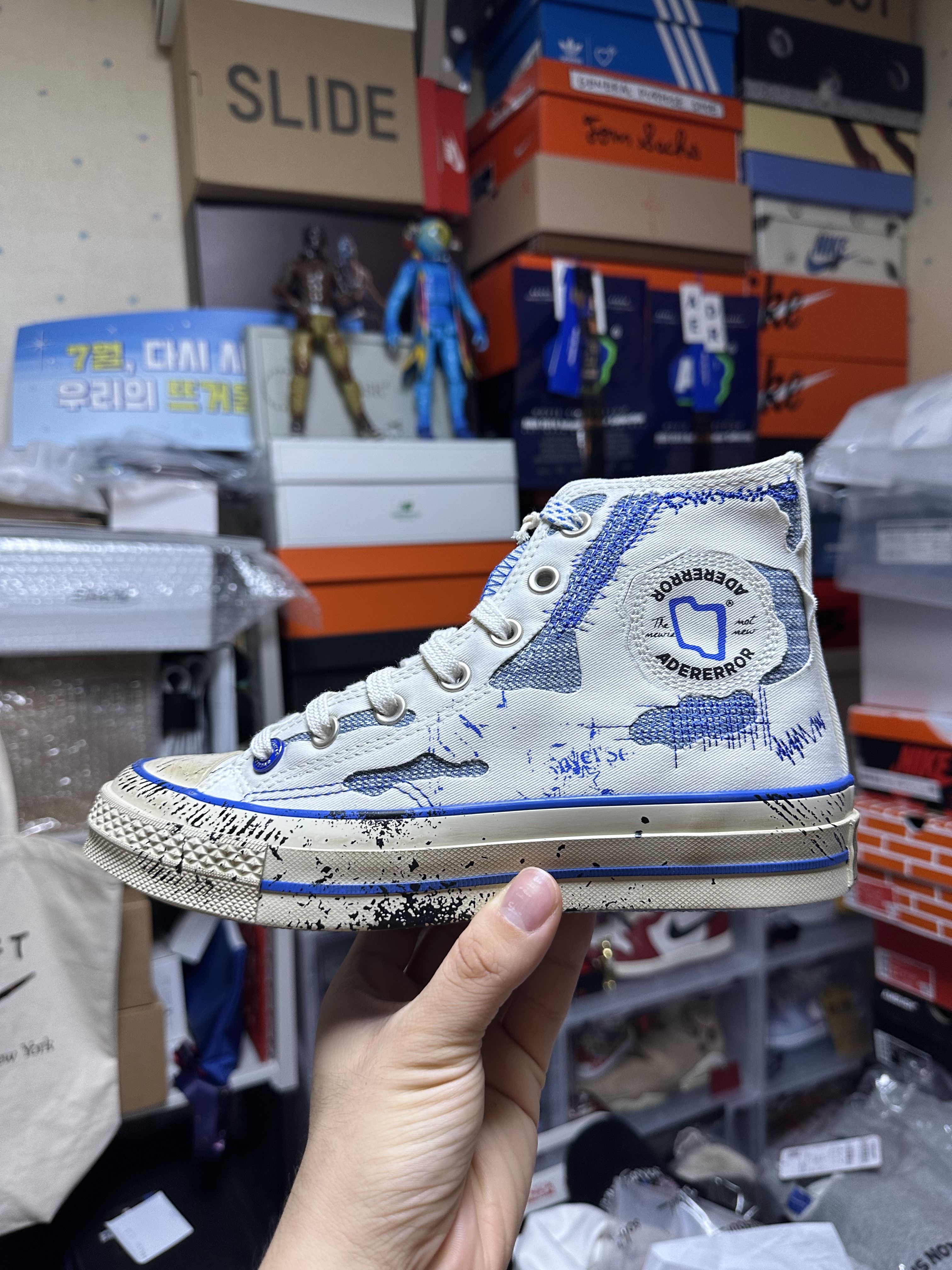 Converse x Ader Error Chuck 70 High White 착용 스타일