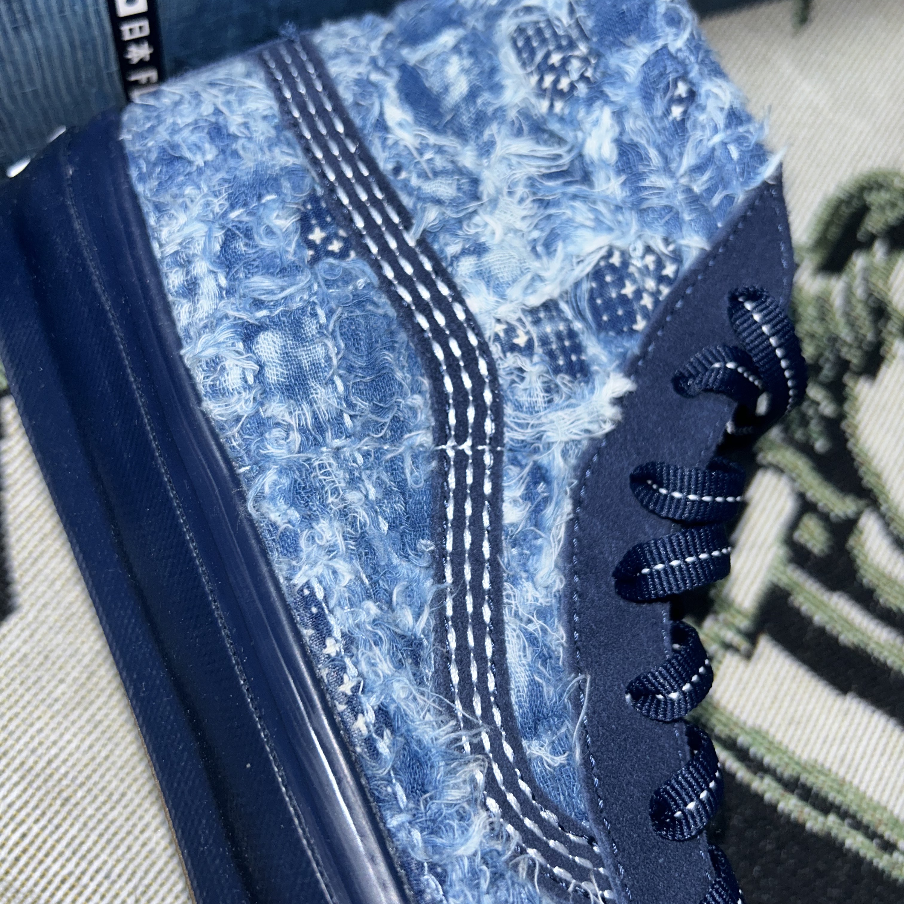 Vans Vault x FDMTL OG Sk8-Hi LX Indigo 착용 스타일 - 4