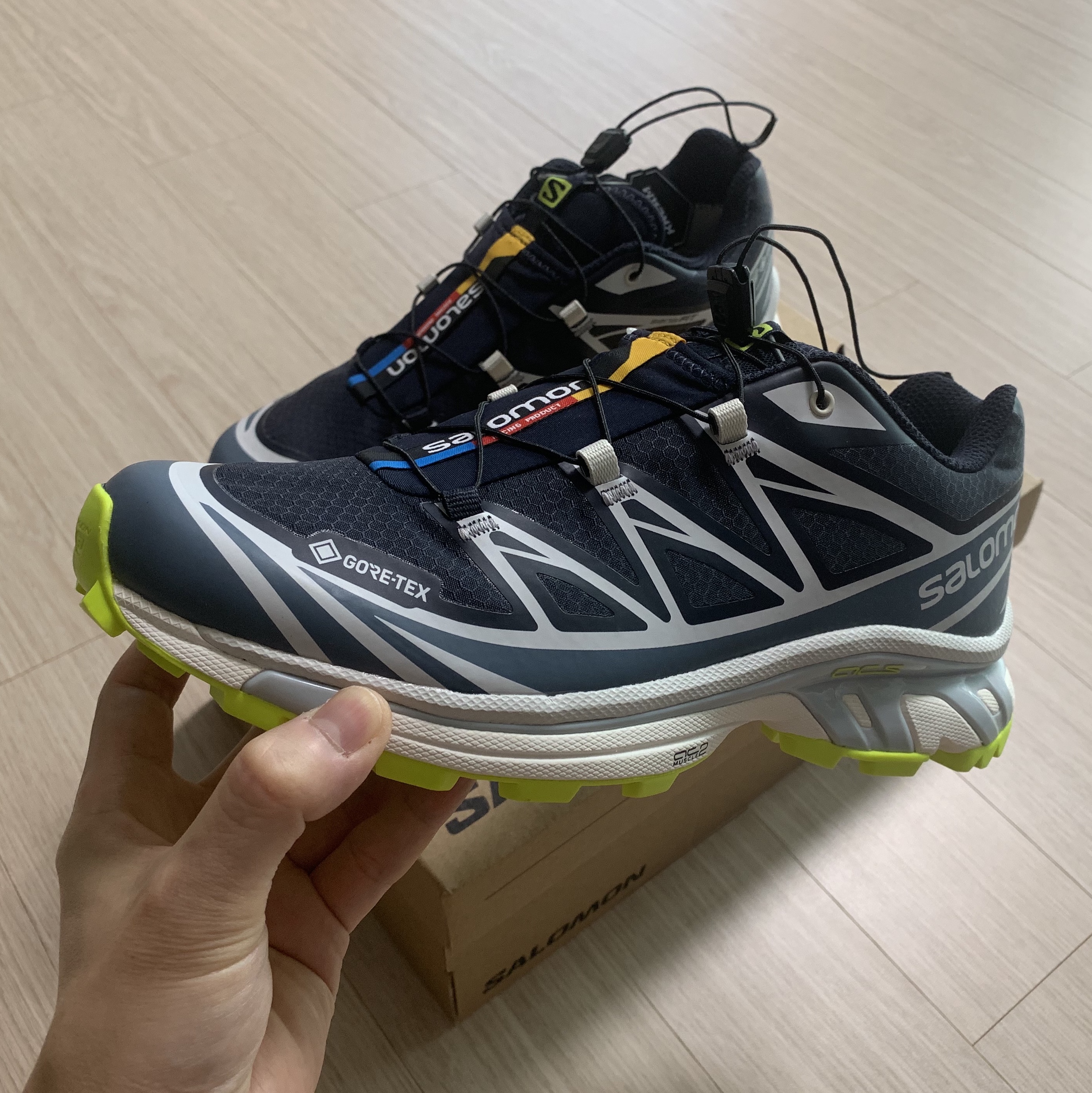 Salomon XT-6 Gore-Tex Night Sky 착용 스타일 - 3
