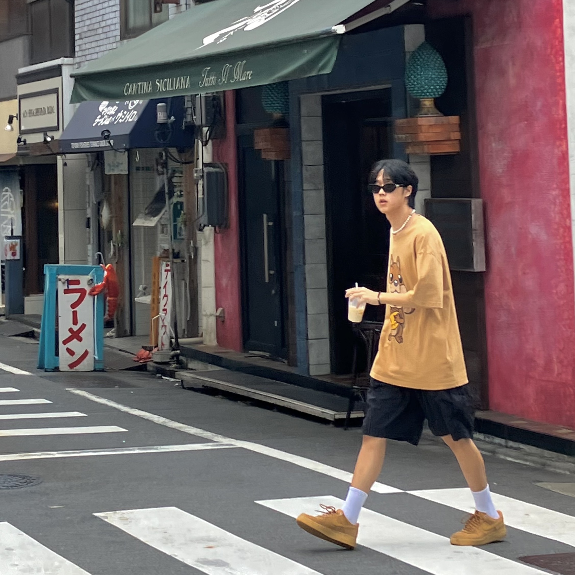 Nike Air Force 1 '07 WB Flax 착용 스타일