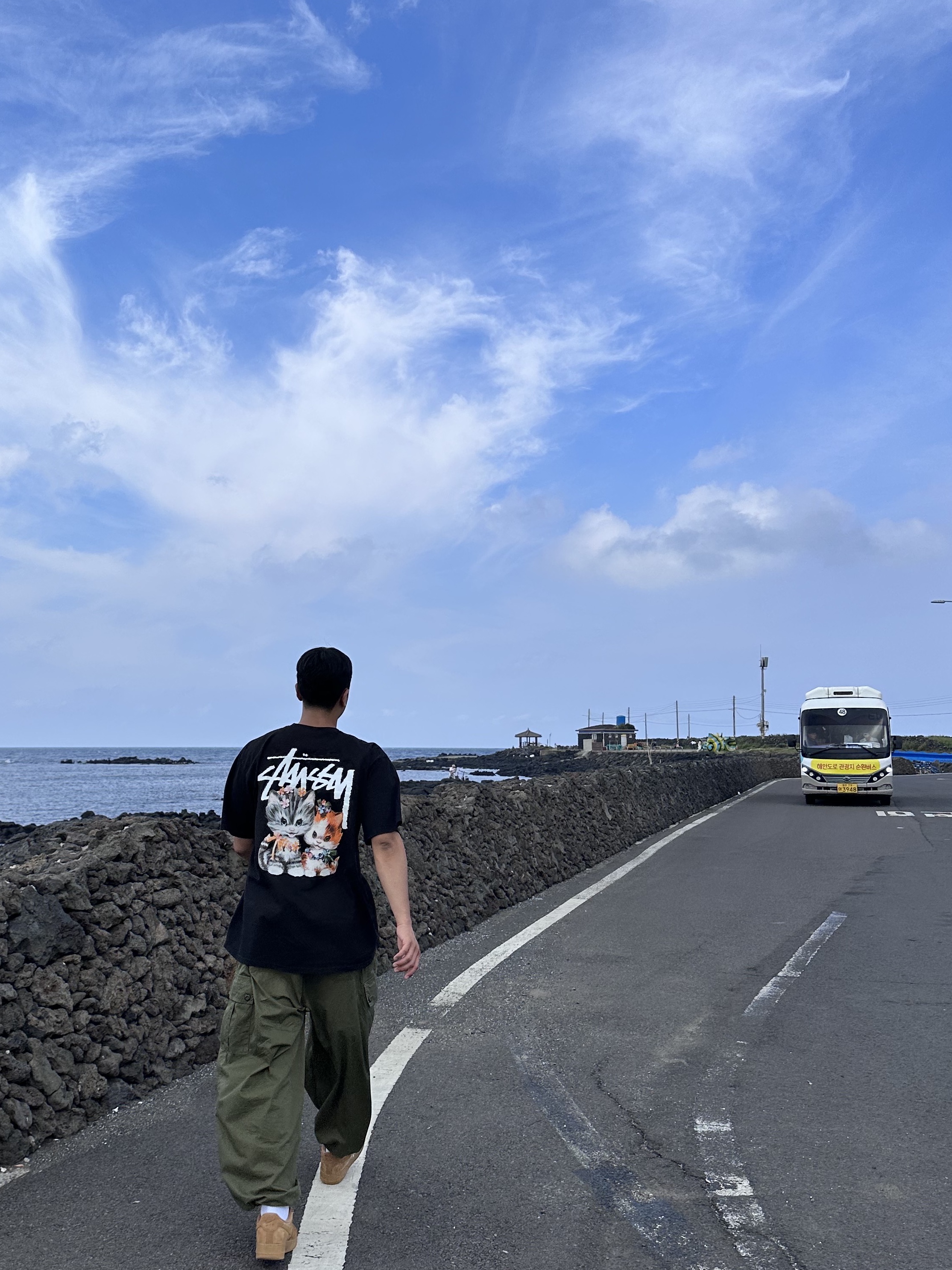 Stussy Kittens T-Shirt Black, Nike Air Force 1 '07 WB Flax 착용 스타일 - 1