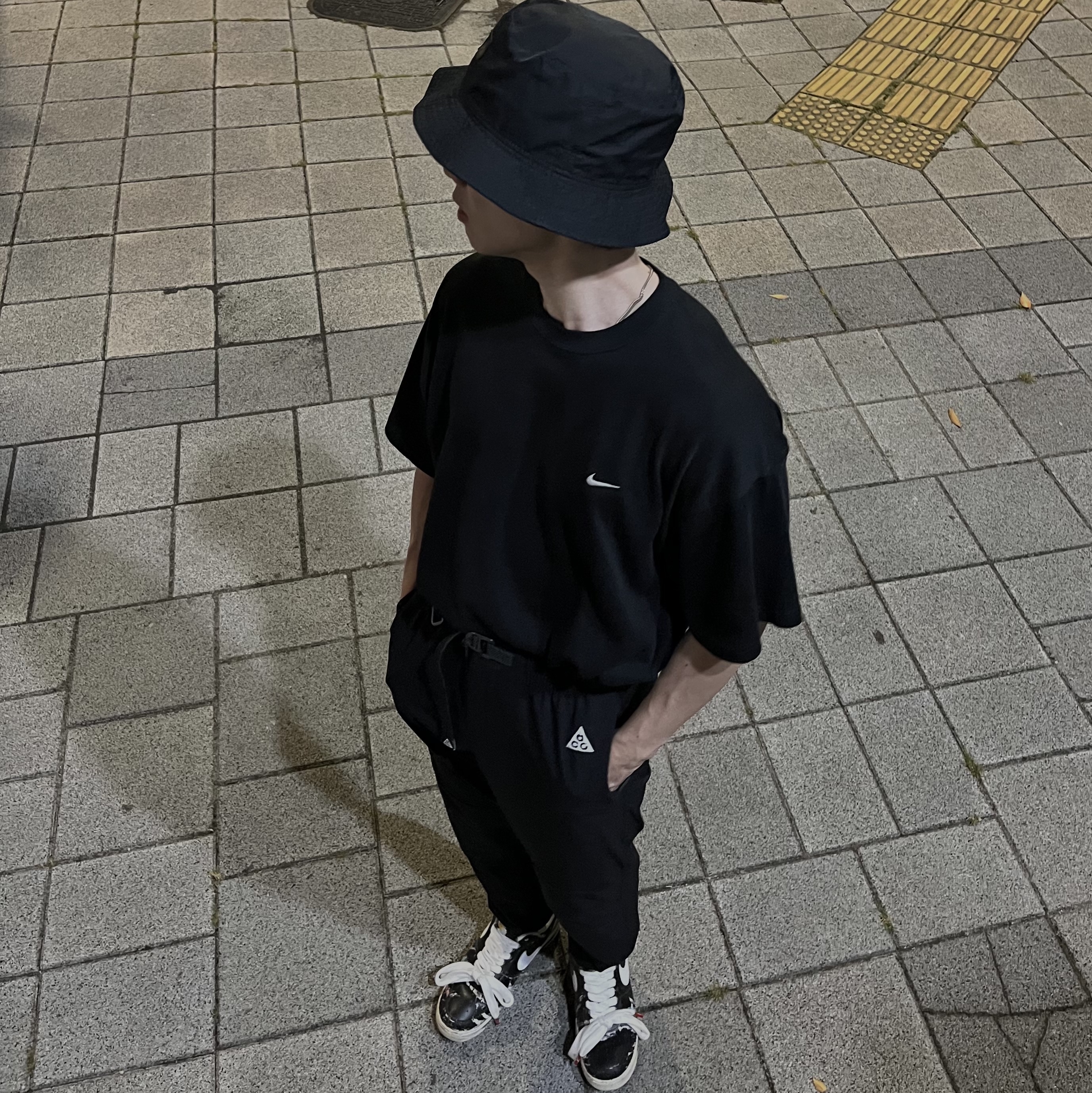 Nike x Peaceminusone Air Force 1 Low Para-Noise, Nike ACG Sun farer Trail Pants Black - Asia 착용 스타일 - 2