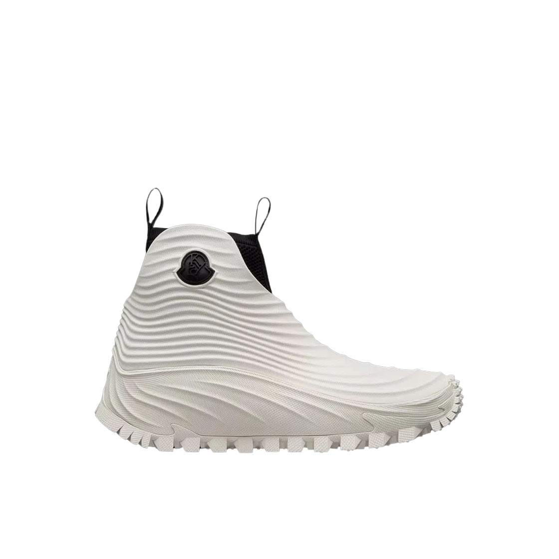 몽클레르 아쿠아 하이 레인 부츠 블랙 화이트(Moncler Acqua High Rain Boots Black White) - 1