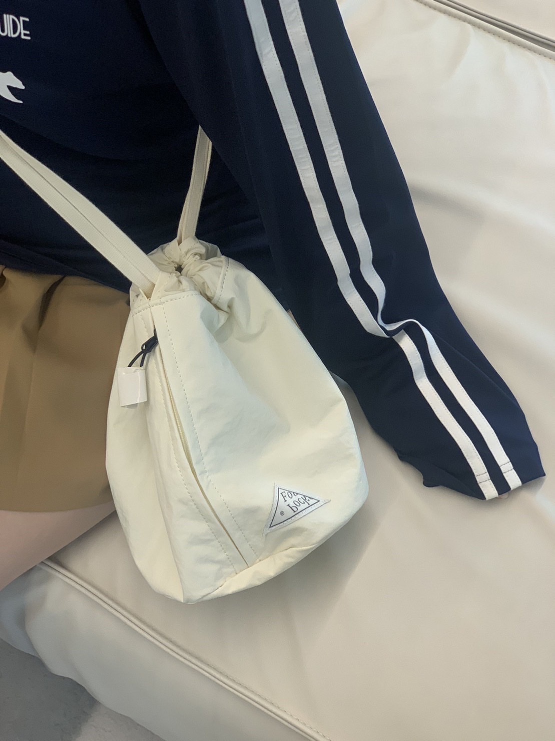 Found Pocket Lamp Bag Ivory 착용 스타일 - 1