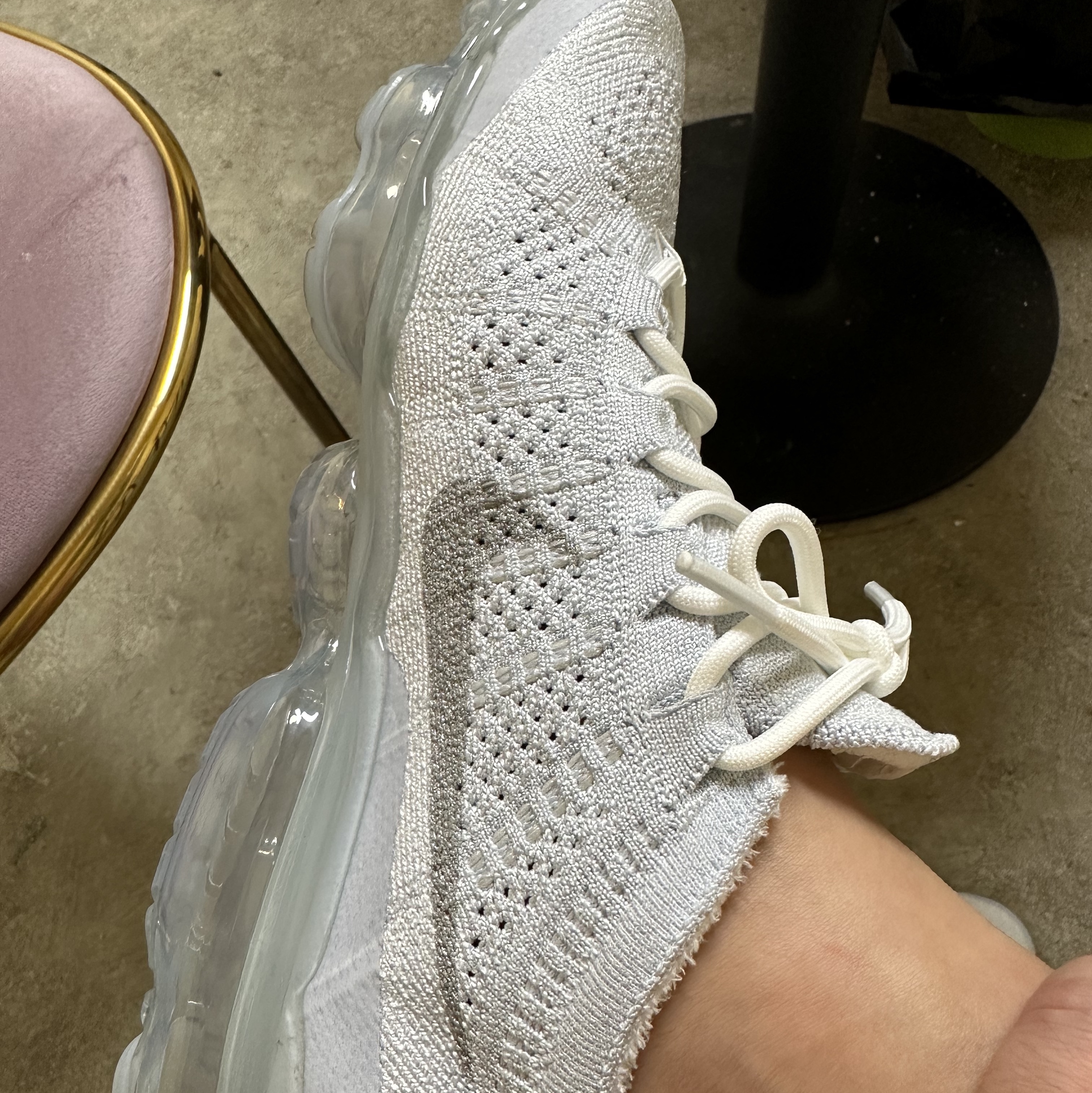 Nike Air VaporMax 2023 Flyknit Pure Platinum 착용 스타일