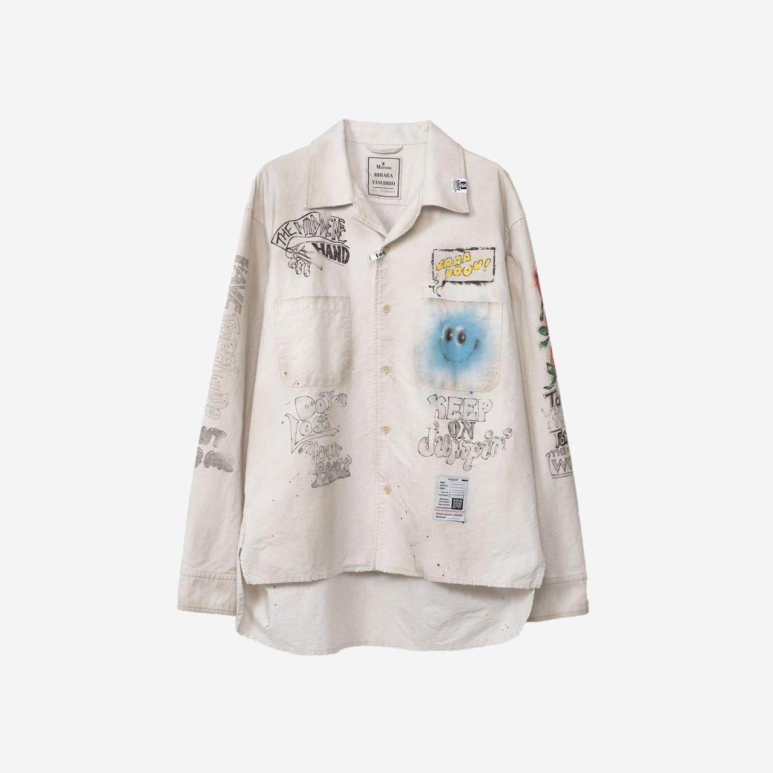 Maison Mihara Yasuhiro Distressed Shirt White 상세 이미지 1