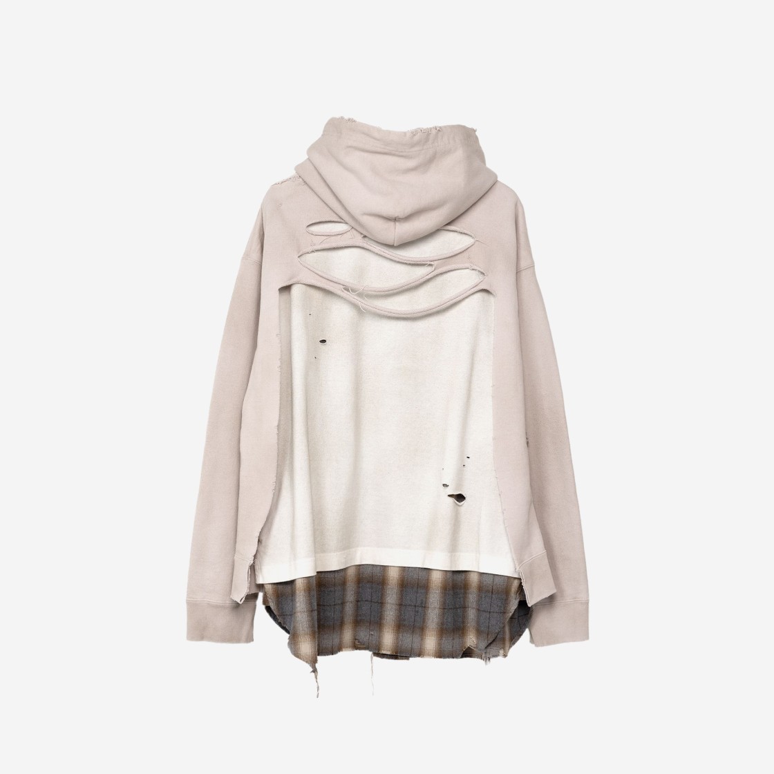 Maison Mihara Yasuhiro Triple Layered Hoodie Beige 상세 이미지 2