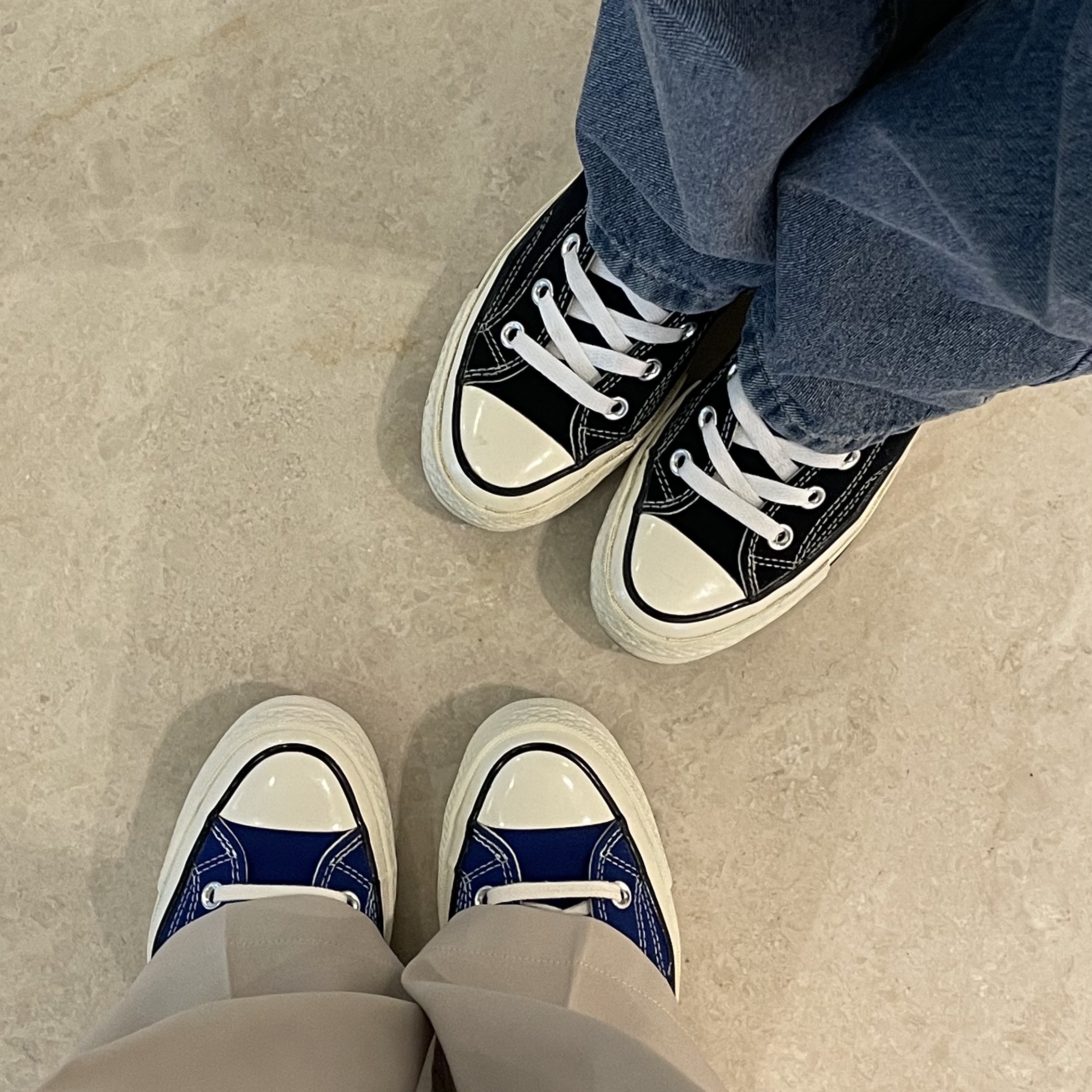 Converse Chuck 70 Ox Vintage Canvas Rush Blue 착용 스타일 - 2