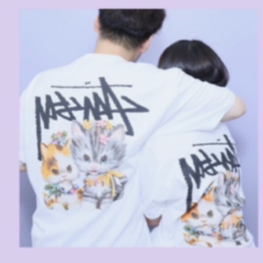 Stussy Kittens T-Shirt White 착용 스타일