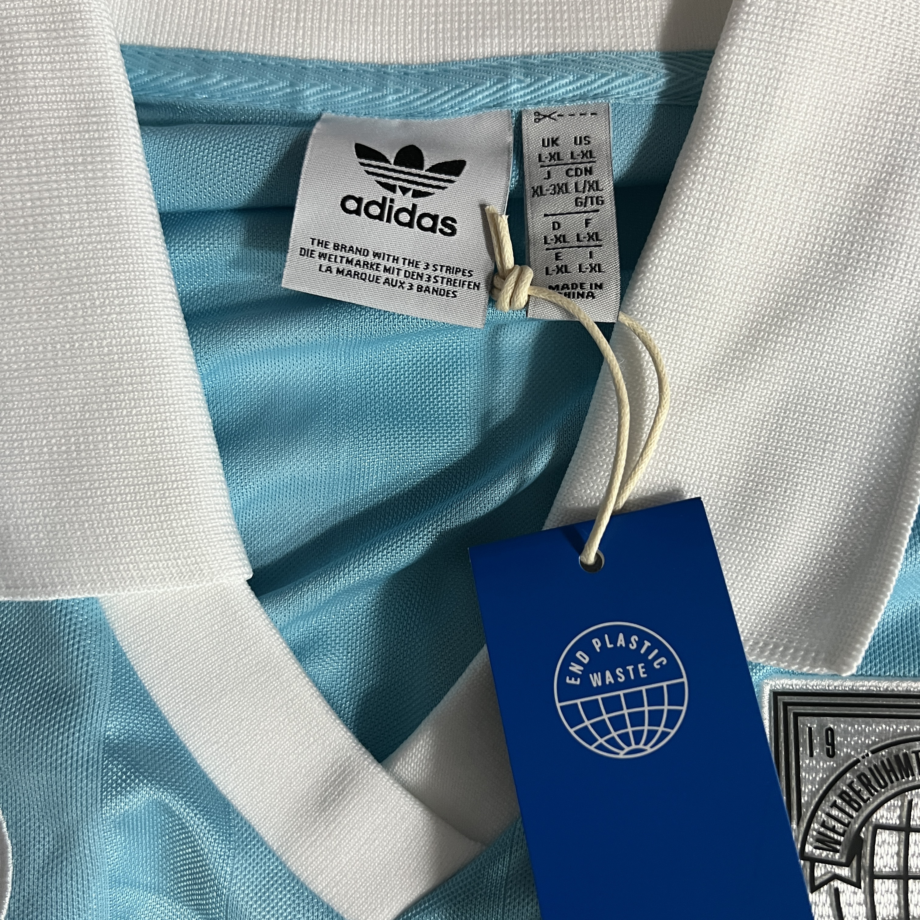 (W) Adidas Football Long Sleeve T-Shirt Light Aqua - KR Sizing, (W) Adidas Football Long Sleeve T-Shirt Light Aqua - US Sizing 착용 스타일 - 3