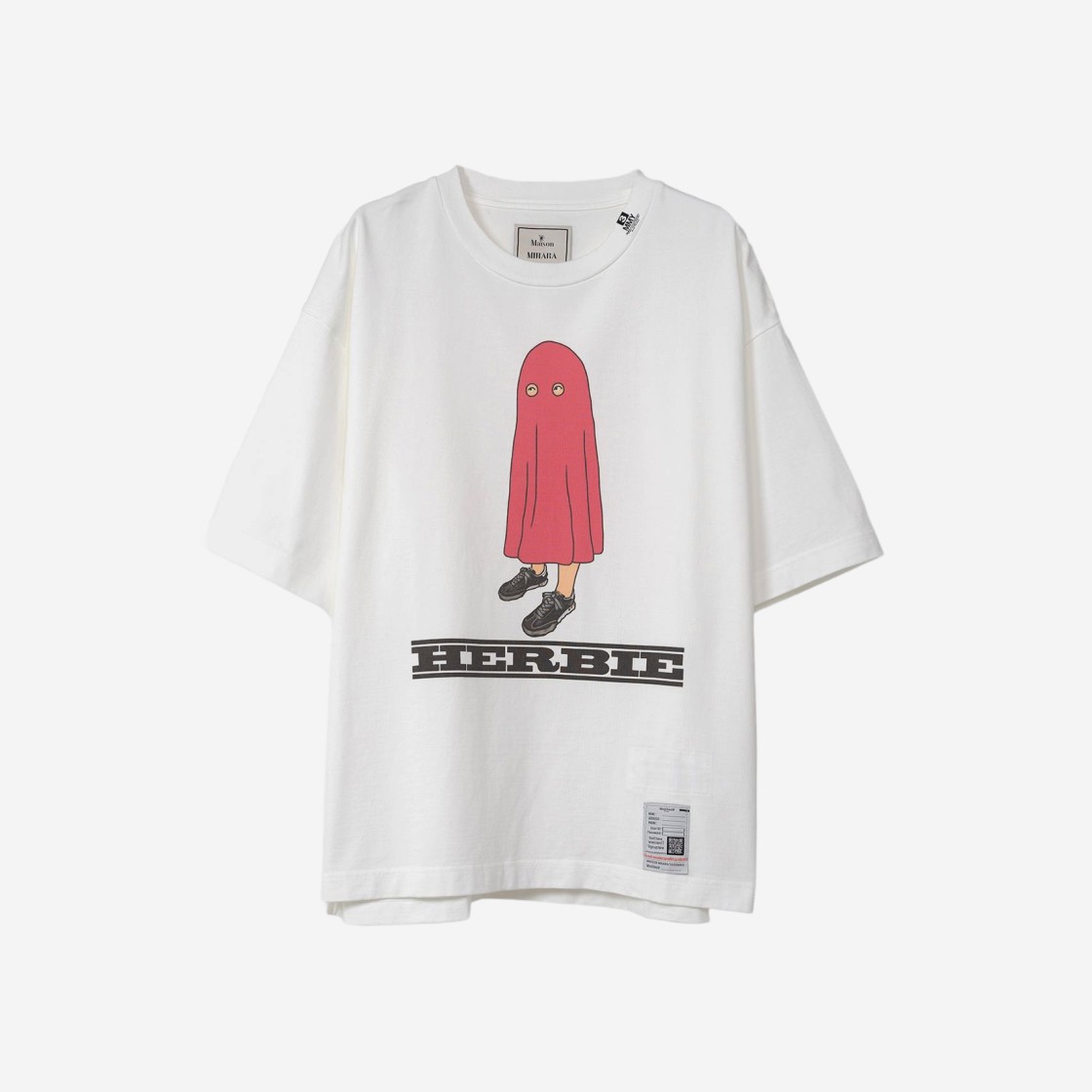 Maison Mihara Yasuhiro Herbie Printed T-Shirt White 상세 이미지 1