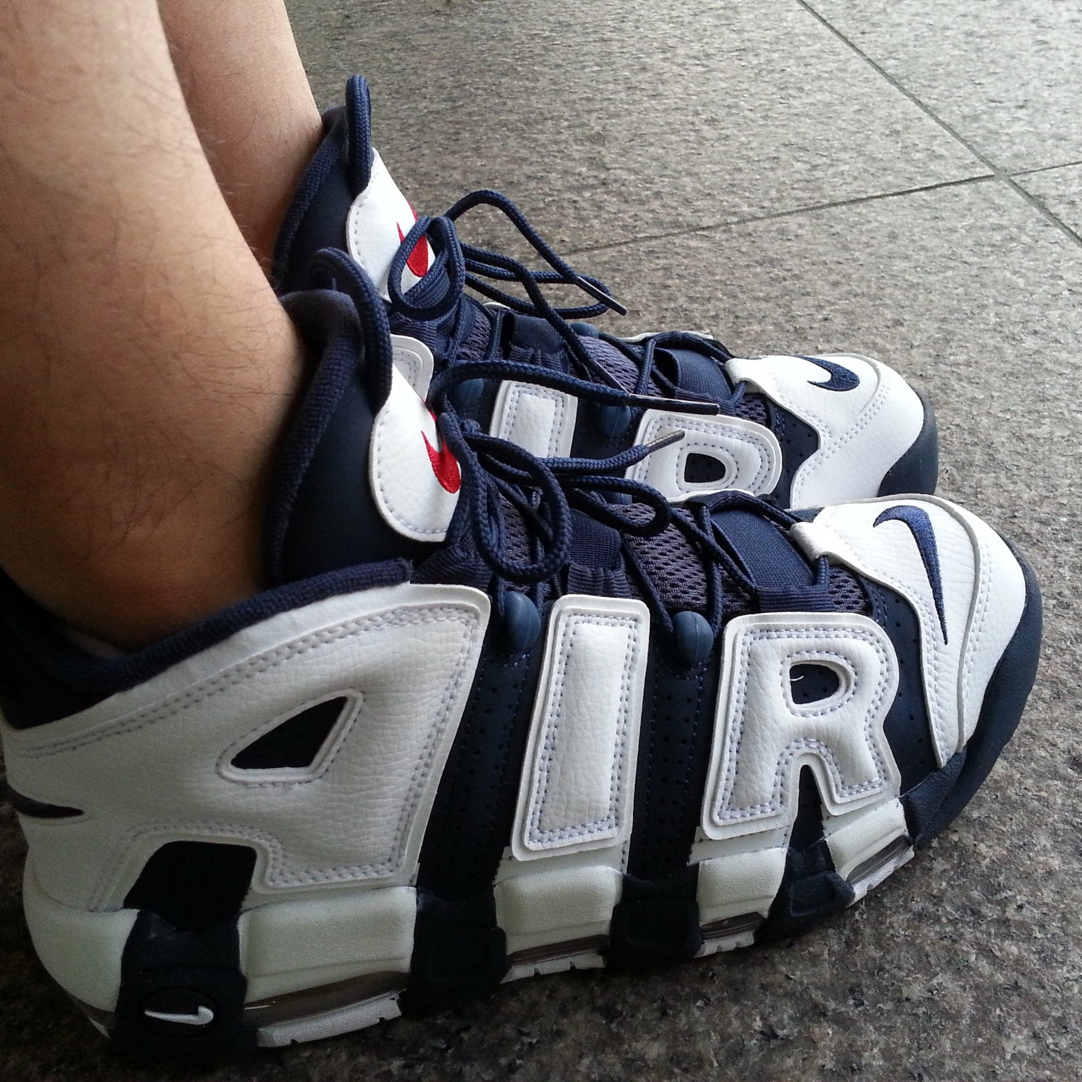 Nike Air More Uptempo Olympics 2012 착용 스타일