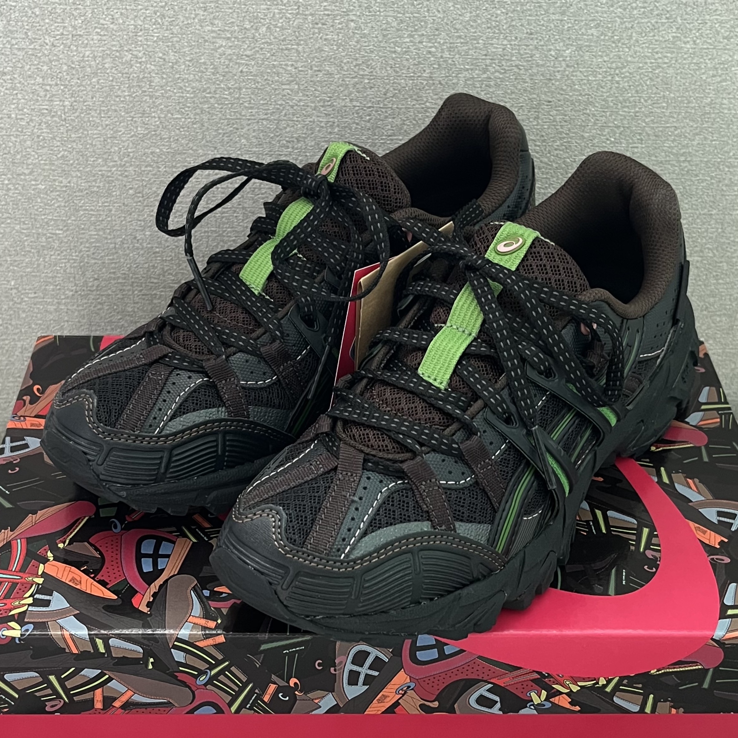 Asics x Andersson Bell Gel-Sonoma 15-50 Black Green 착용 스타일