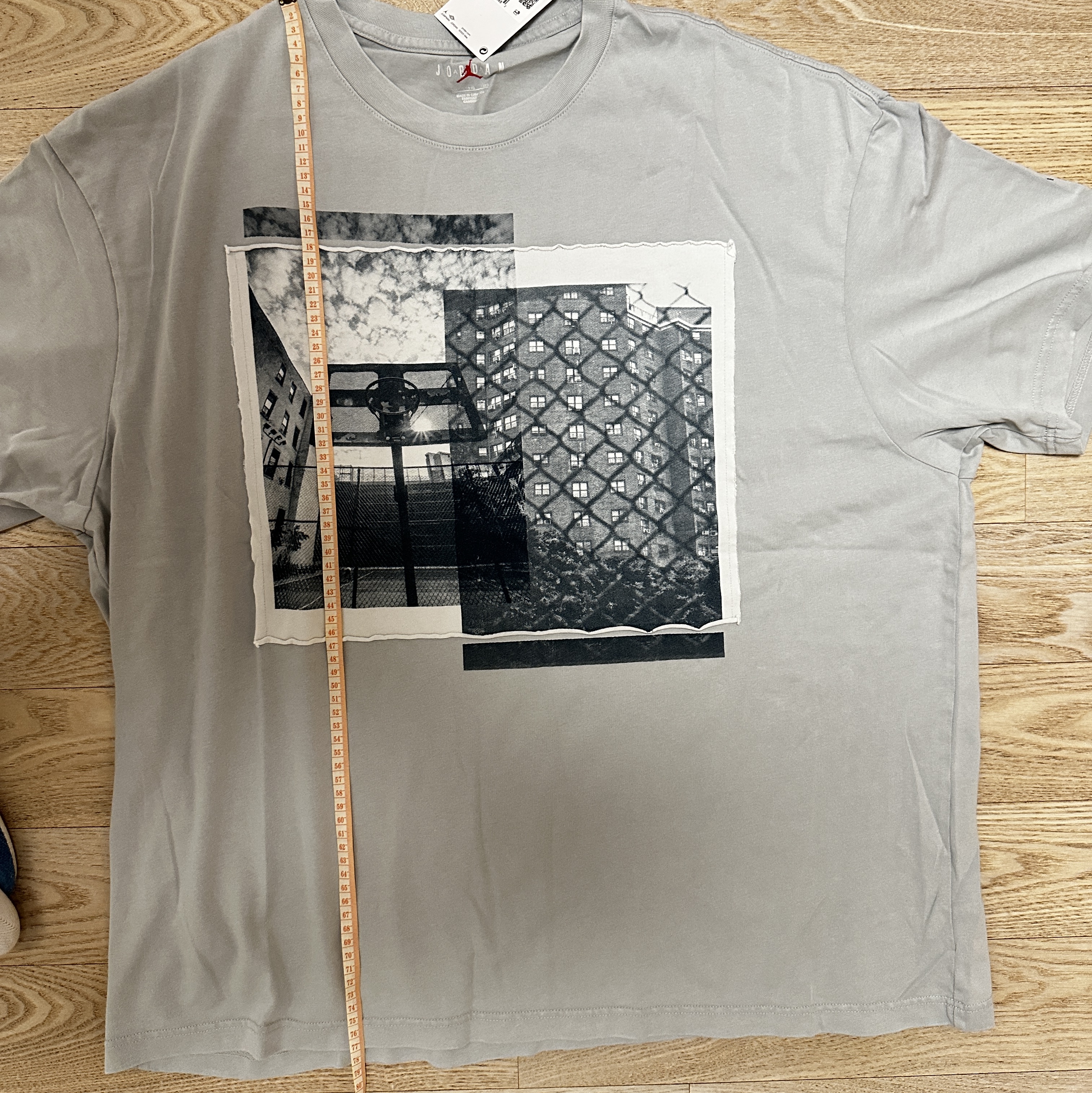 Jordan x Bephies Beauty Supply x Union T-Shirt Grey Fog (FD4246-097) 착용 스타일 - 3