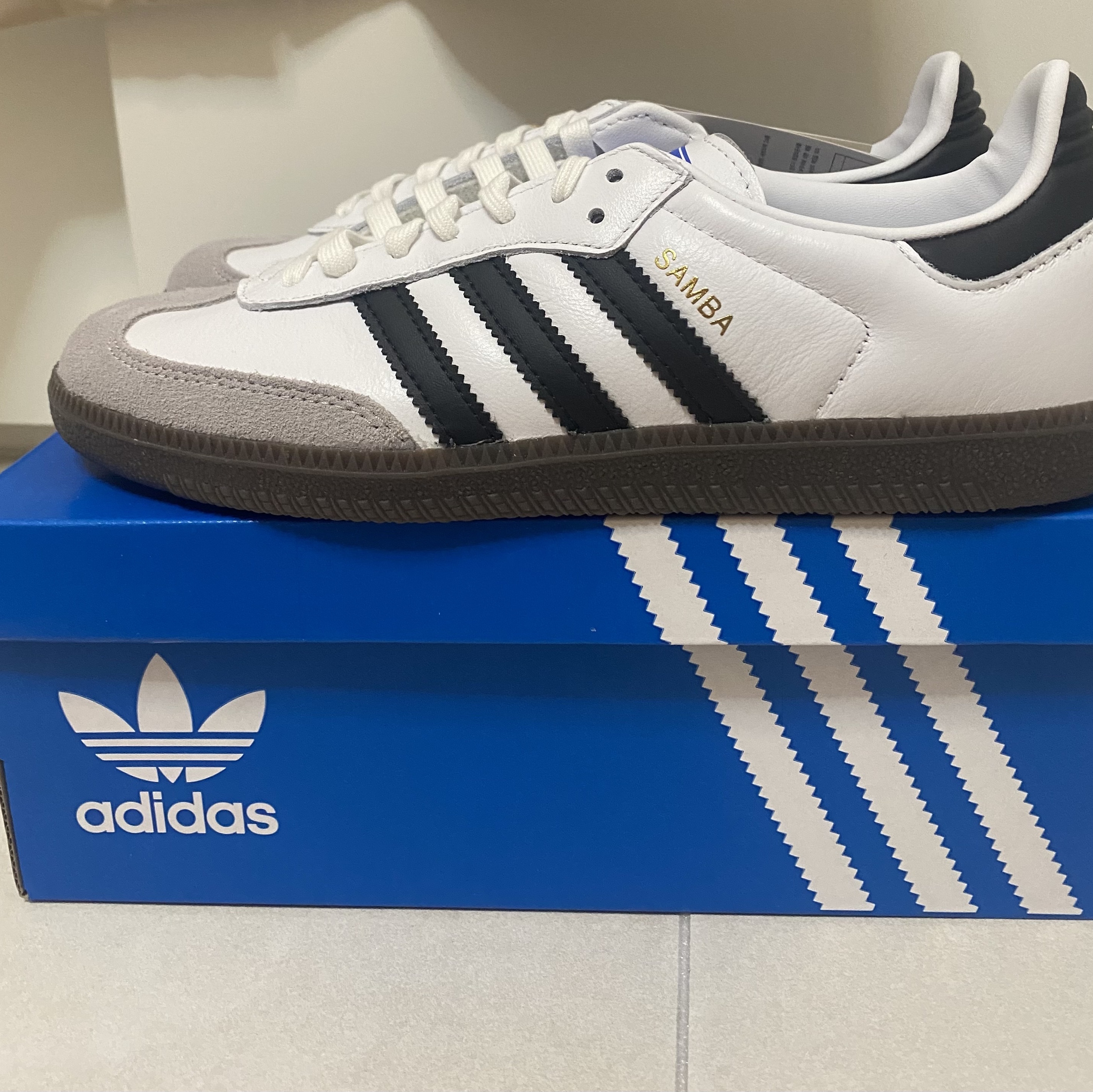 Adidas Samba OG Cloud White ์ฐฉ์ฉ ์คํ์ผ - 1